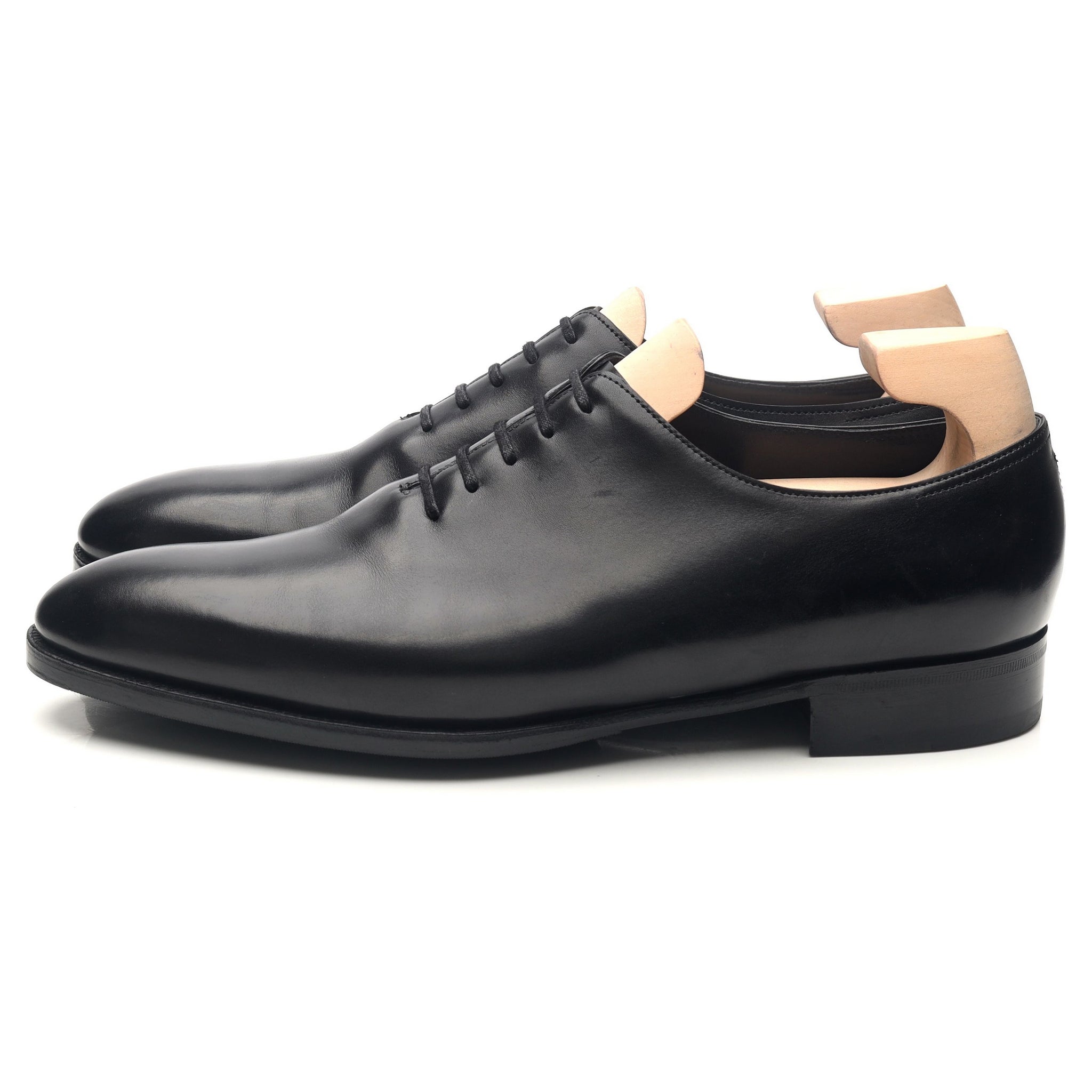 John Lobb Marldon oxford cuir noir UK 9 E wholecut