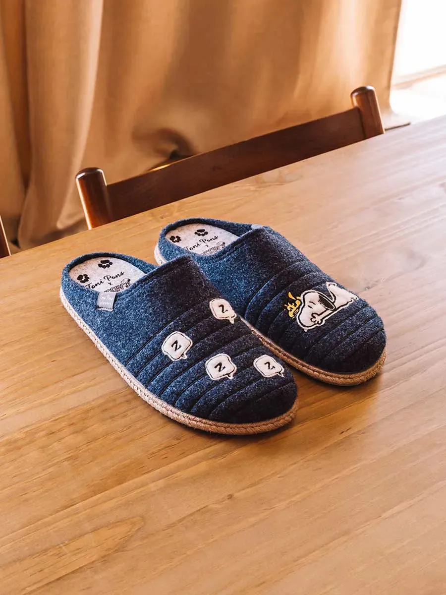 Toni Pons Charlie mules feutre Snoopy homme