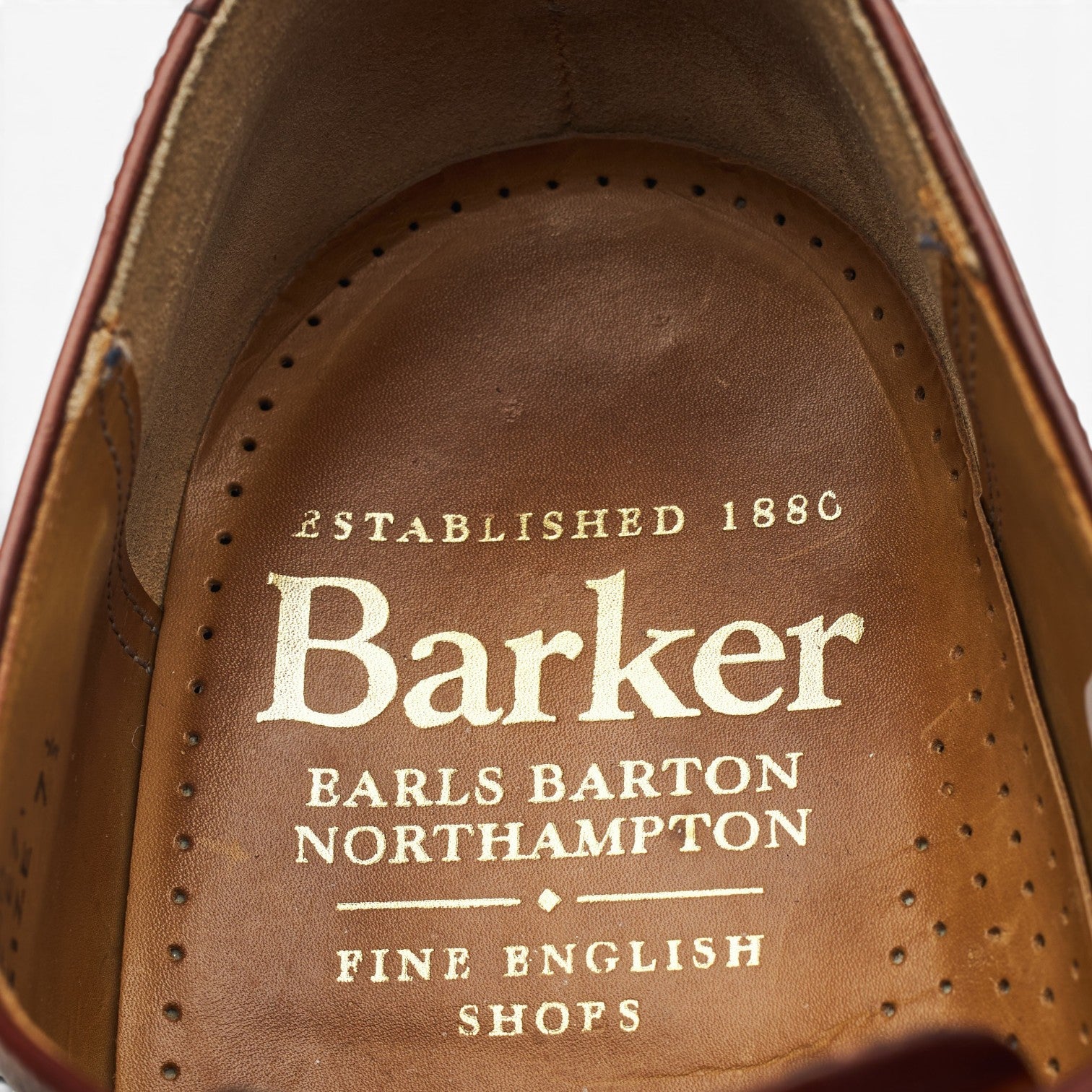 Barker Alfred oxford brogues cuir marron 7.5 large