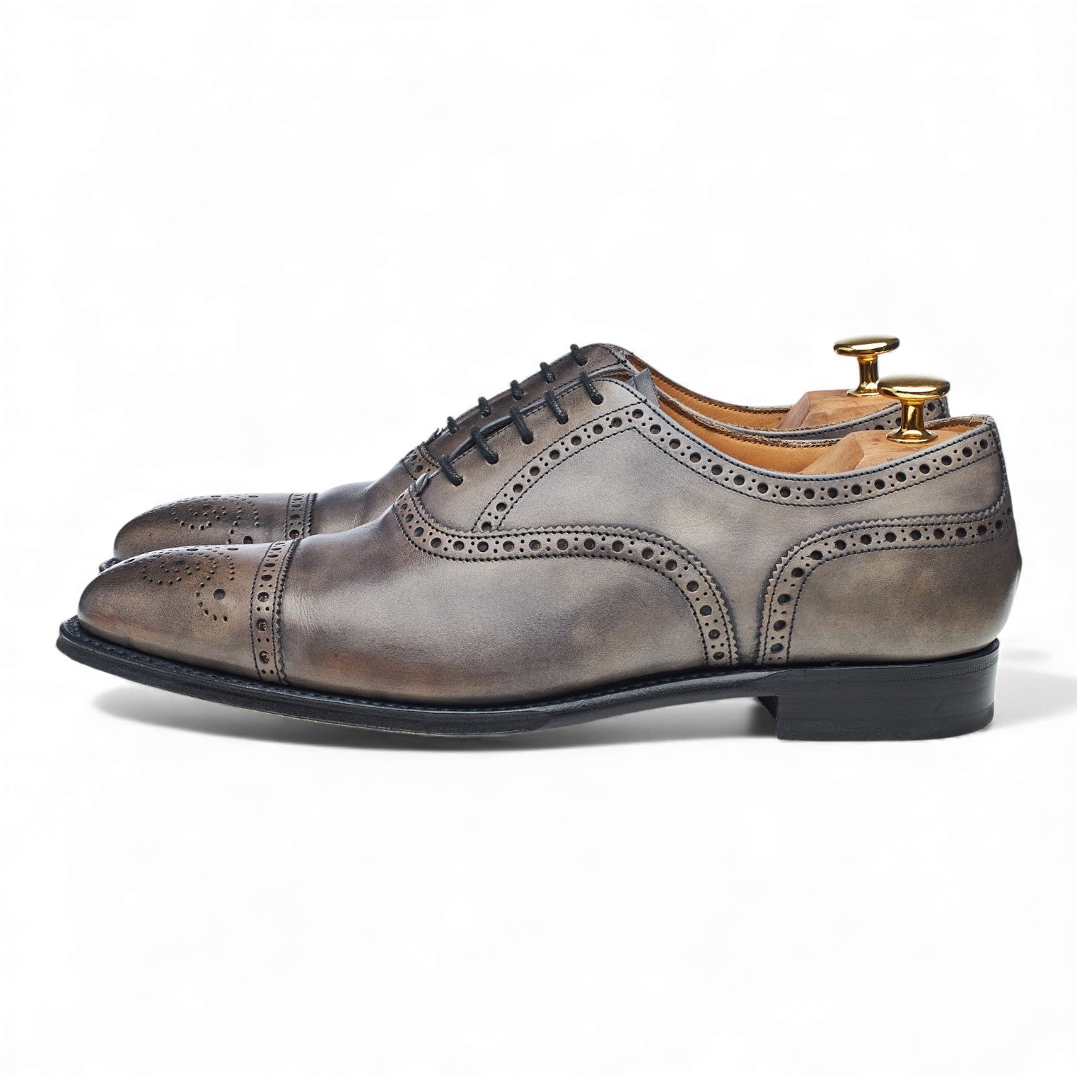 Cheaney Islington oxford brogue cuir gris UK 6