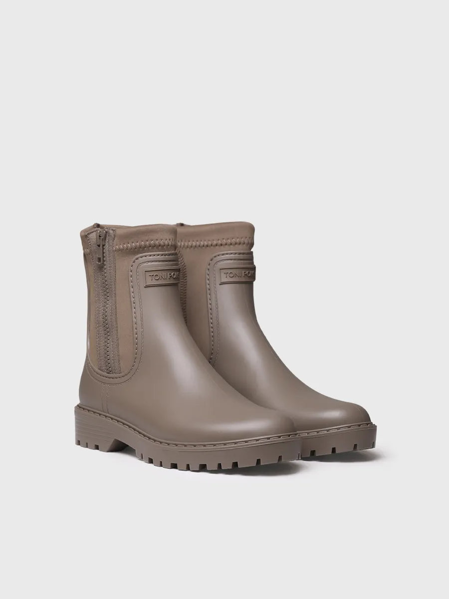 Toni Pons Clais botte pluie femme néoprène taupe