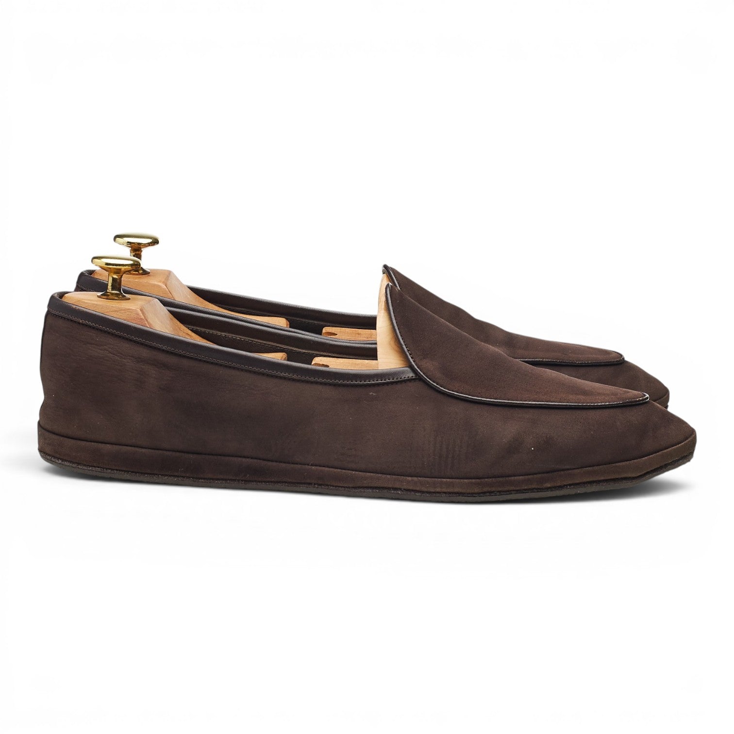 Baudoin et Lange Sagan Classic mocassin suède marron 42