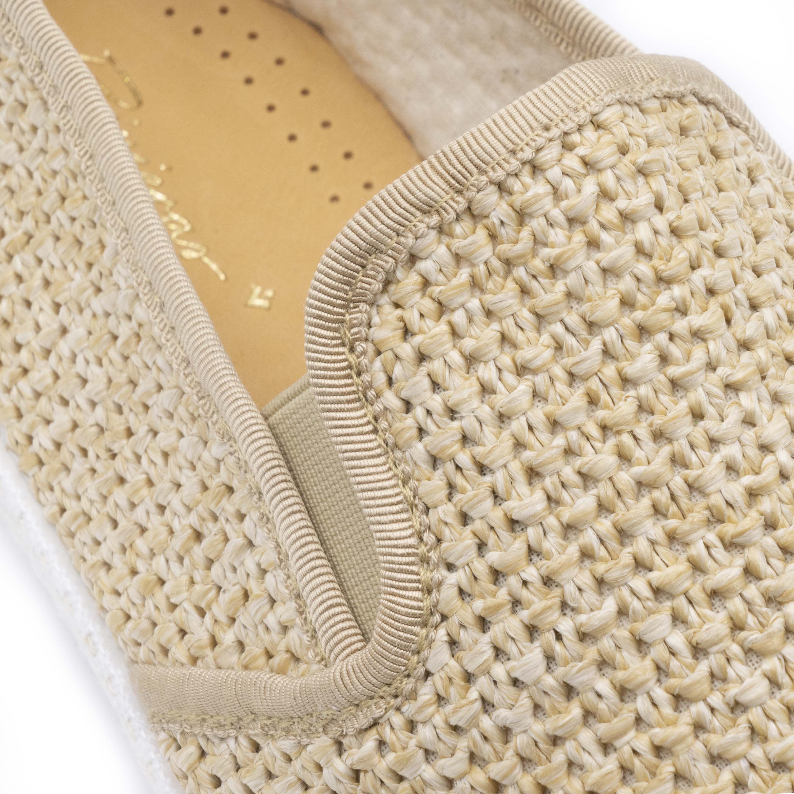 Rivieras Classic Nudude Biais espadrilles beige raphia