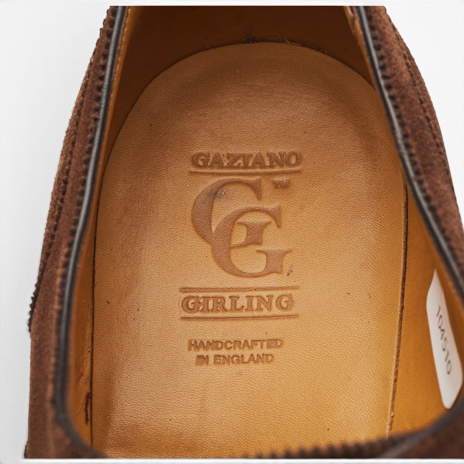 Gaziano & Girling Connaught richelieu daim marron UK 8