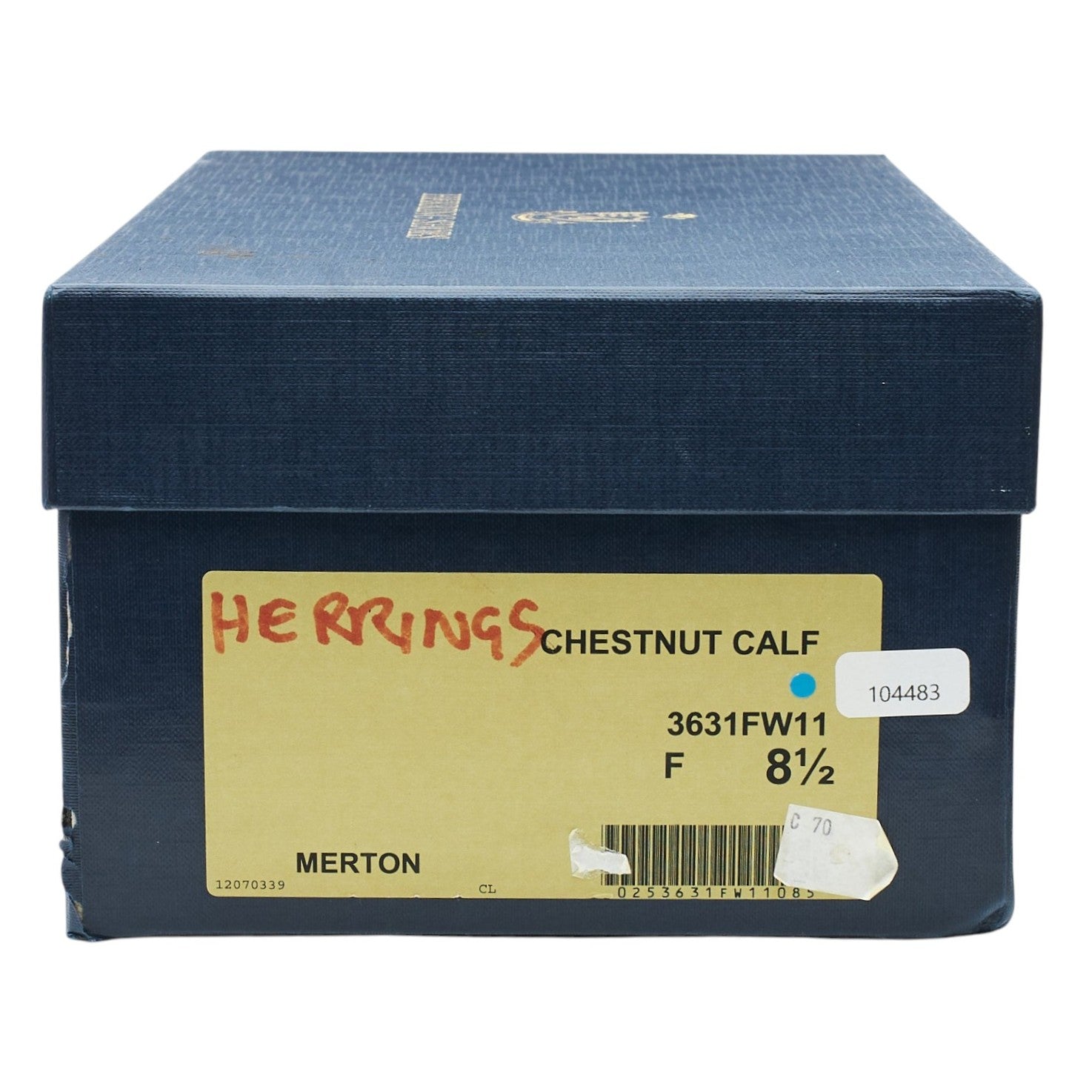 Herring Merton mocassin cuir marron clair UK 8.5 semelle cuir