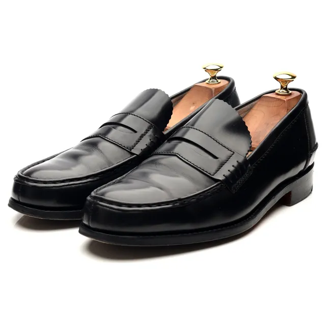 Barker Caruso mocassin cuir noir pointure UK 9,5