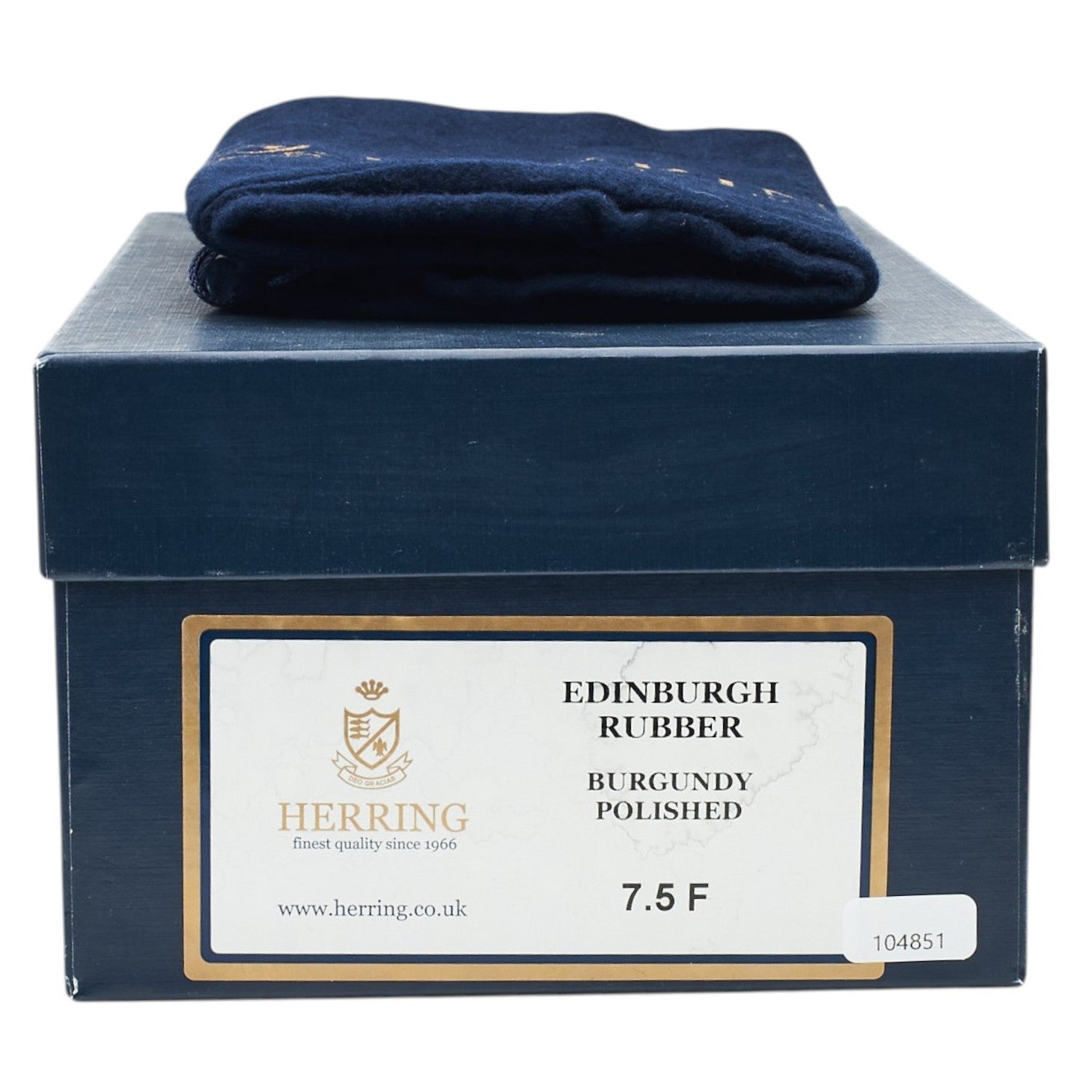 Herring Edinburgh derby cuir bordeaux pointure 7,5 semelle gomme