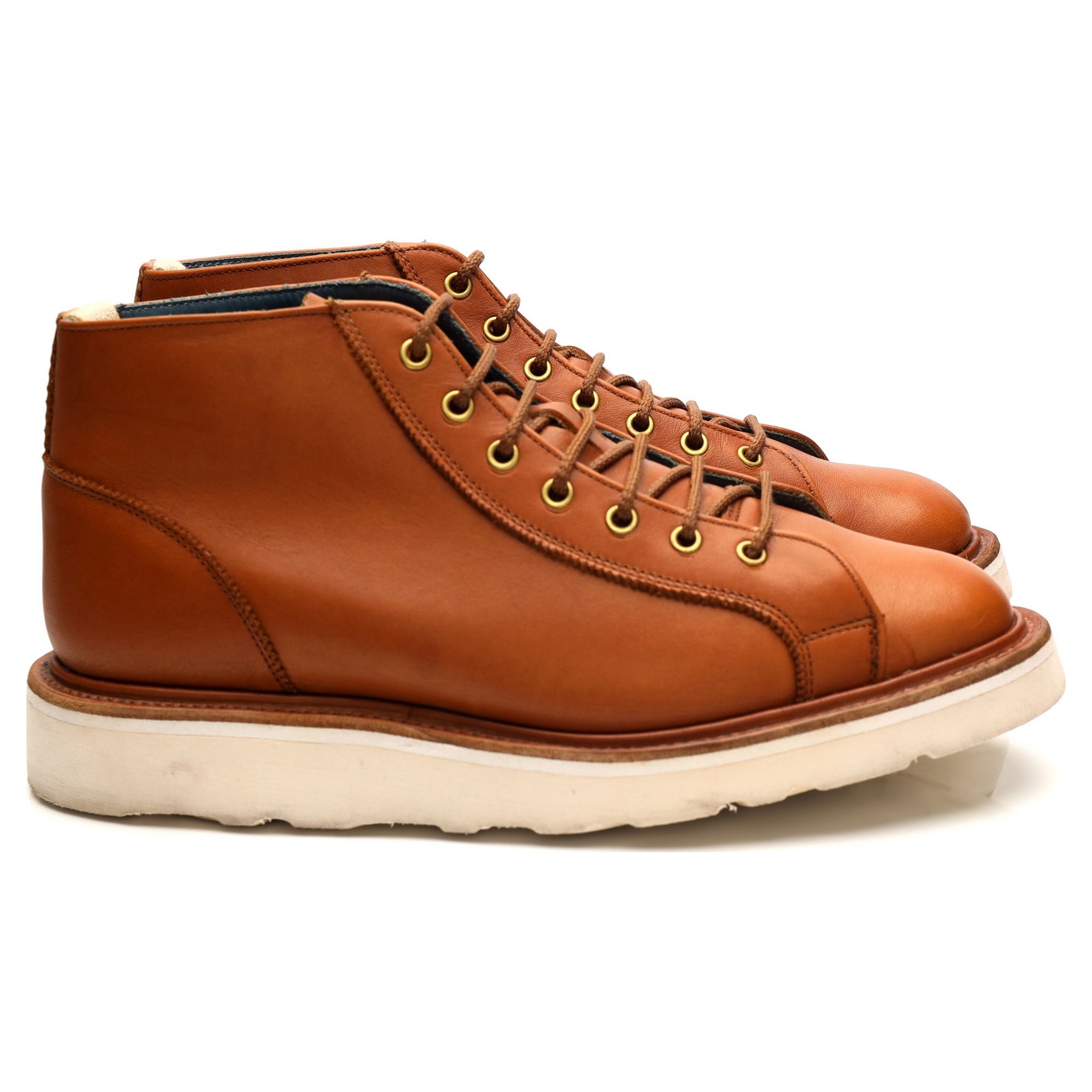 Trickers Ethan boots cuir marron clair UK 6,5 semelle confort