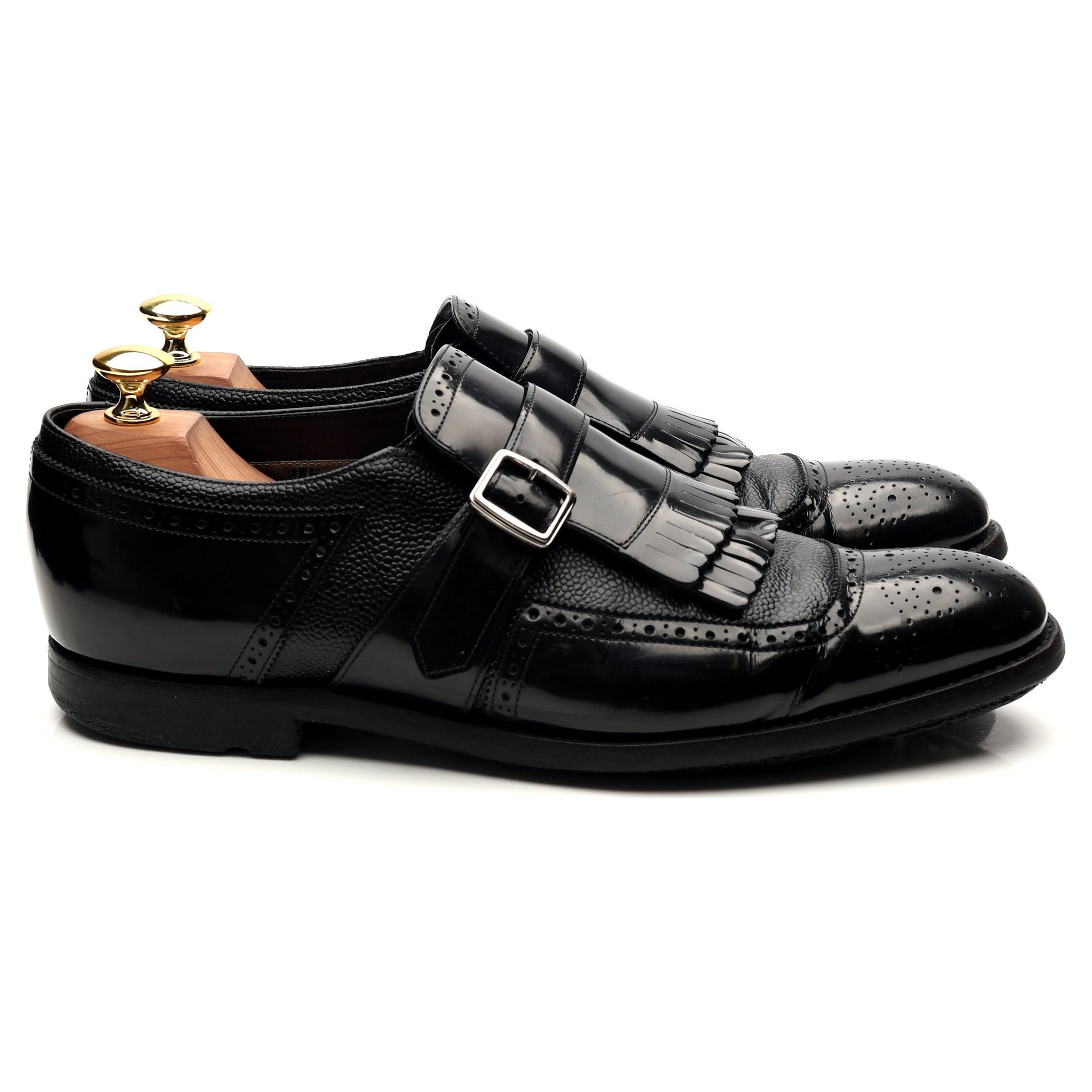 Church’s Shanghai monk strap cuir noir UK 8