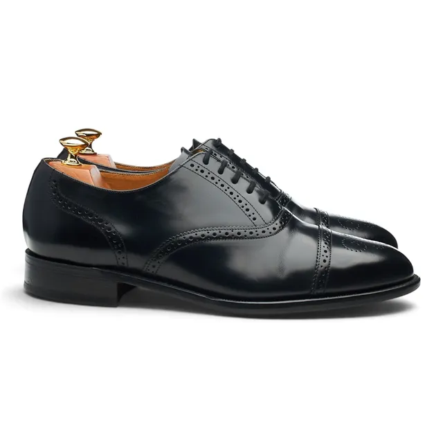 Barker Alfred richelieu cuir noir UK 9 large