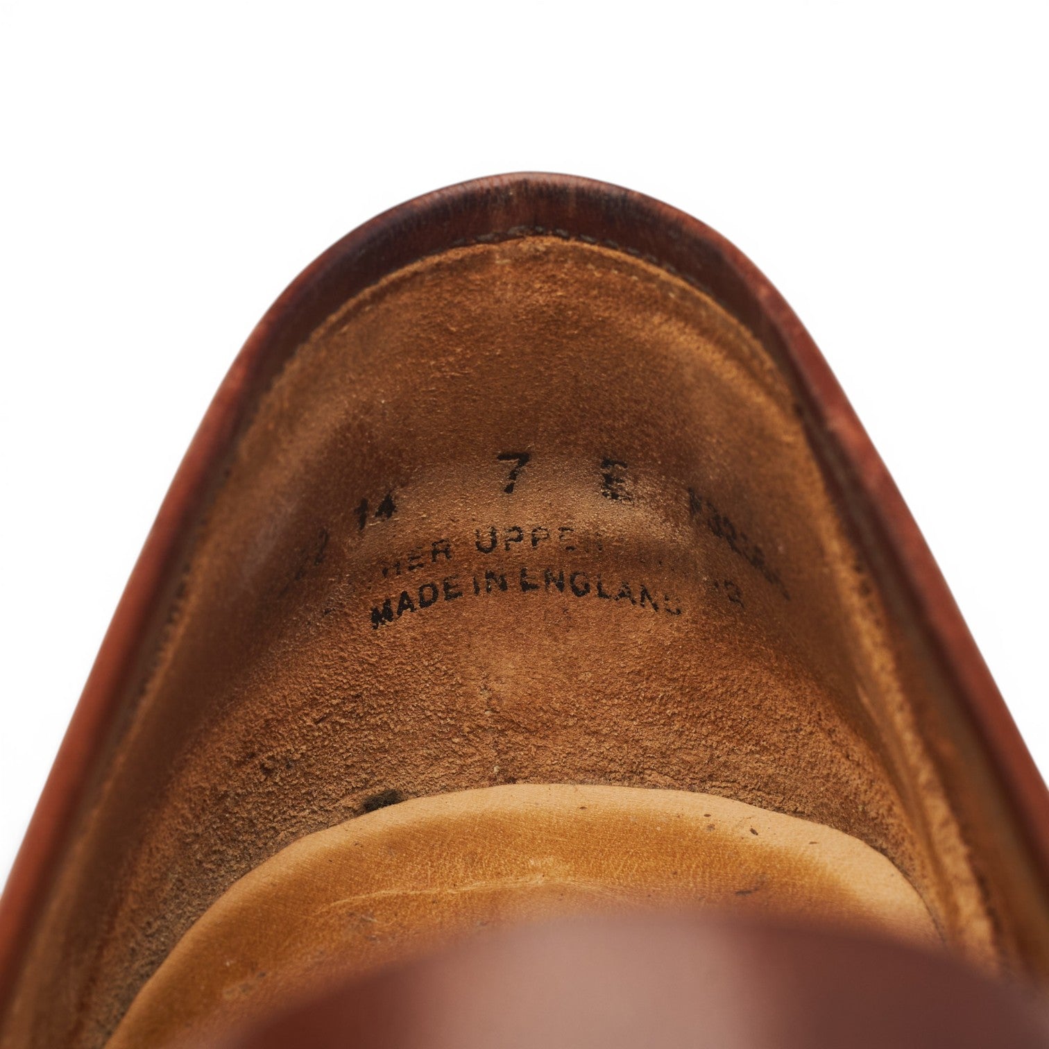 George Cleverley Mocassin cuir marron pointure UK 7 sangle