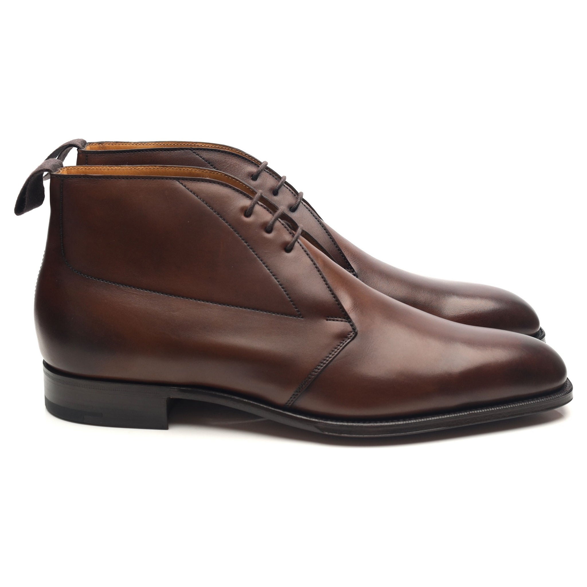 Edward Green Silverstone bottines cuir marron foncé UK 9