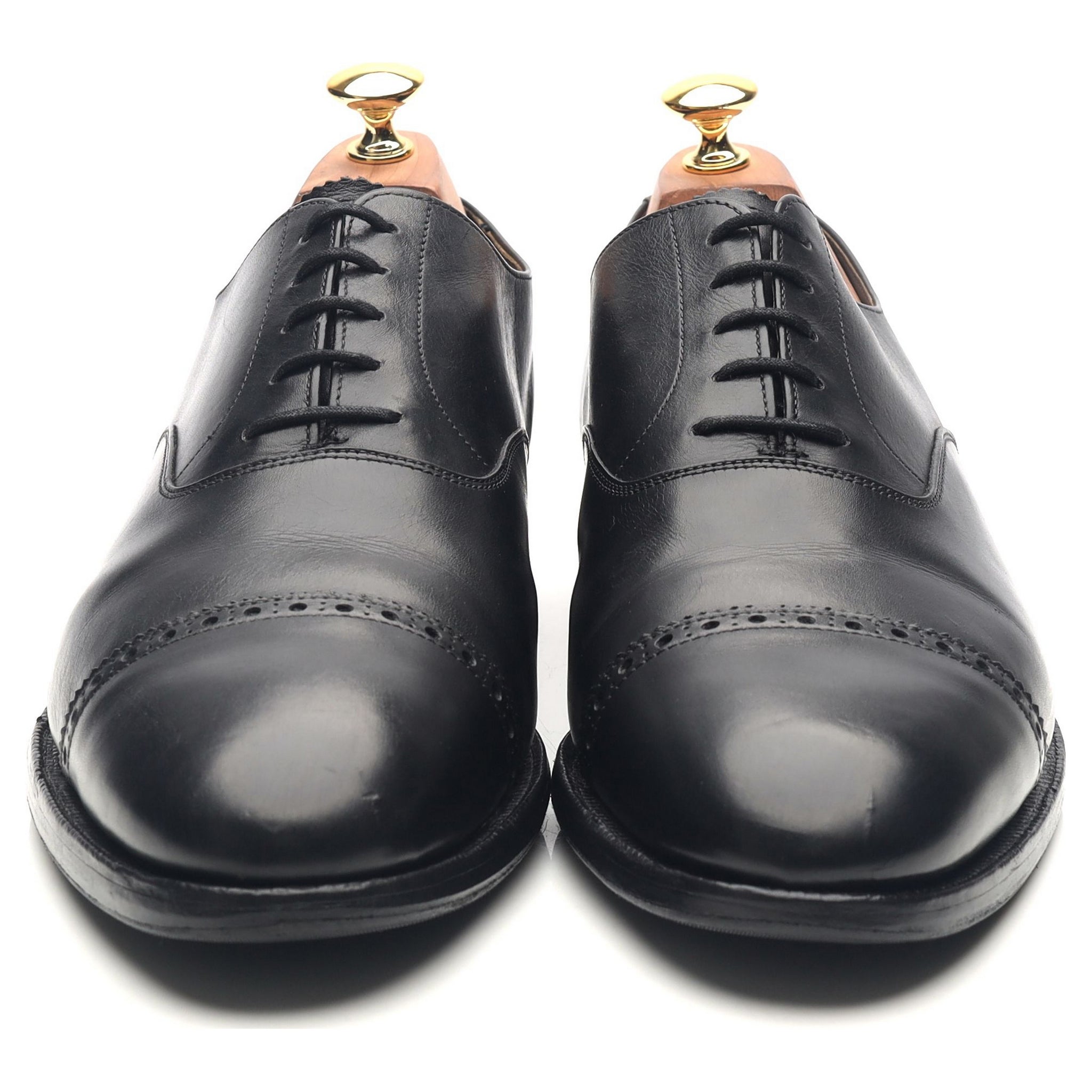 Gordon Scott Putney oxford cuir noir UK 10