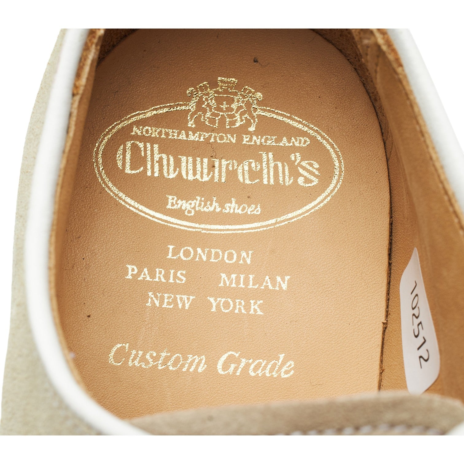 Church's Fulbeck Derby Daim Beige UK 6