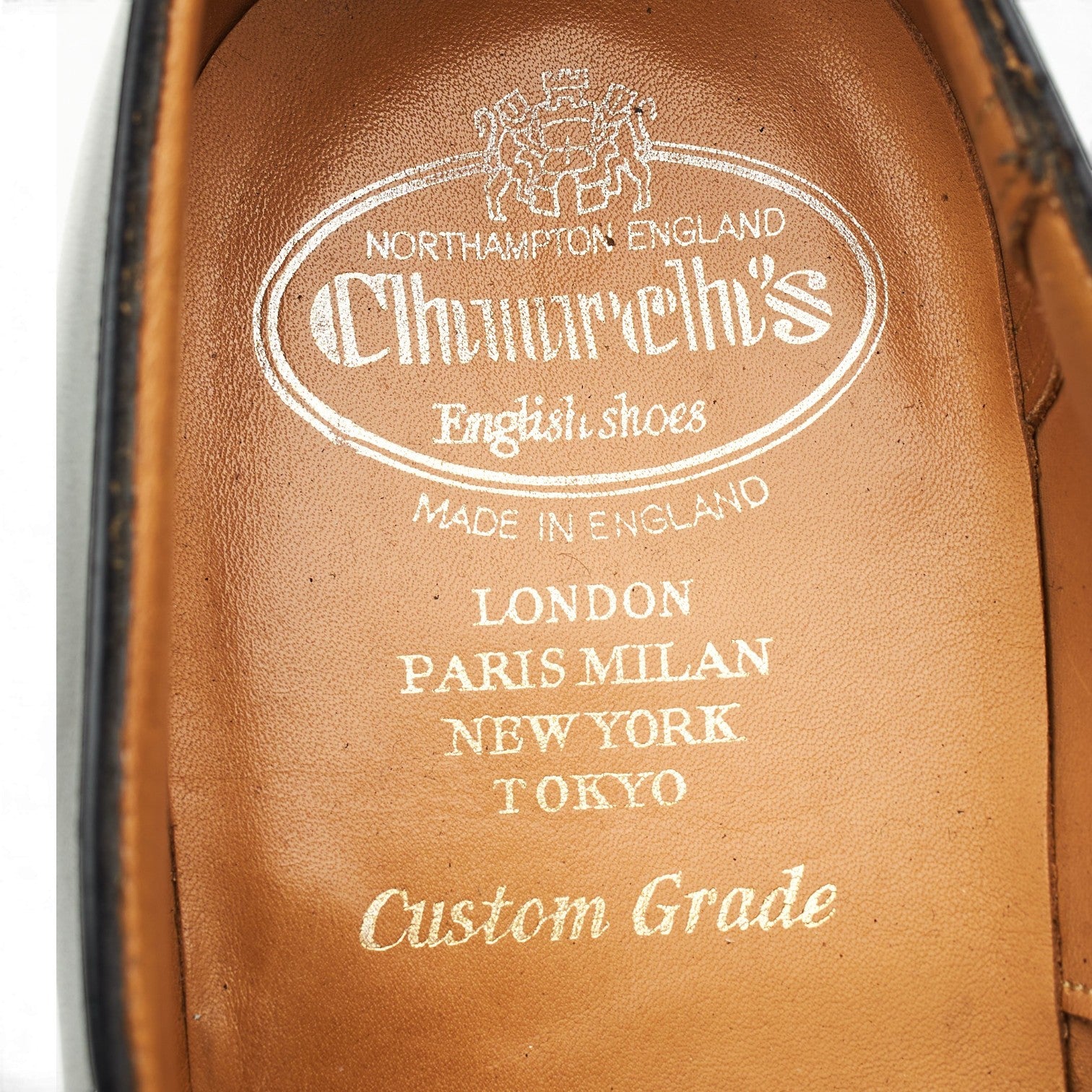 Church's Granby richelieu brogue cuir noir UK 8