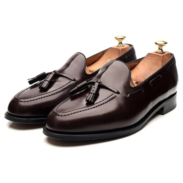 Shipton & Heneage Harrow mocassin cuir bordeaux UK 9