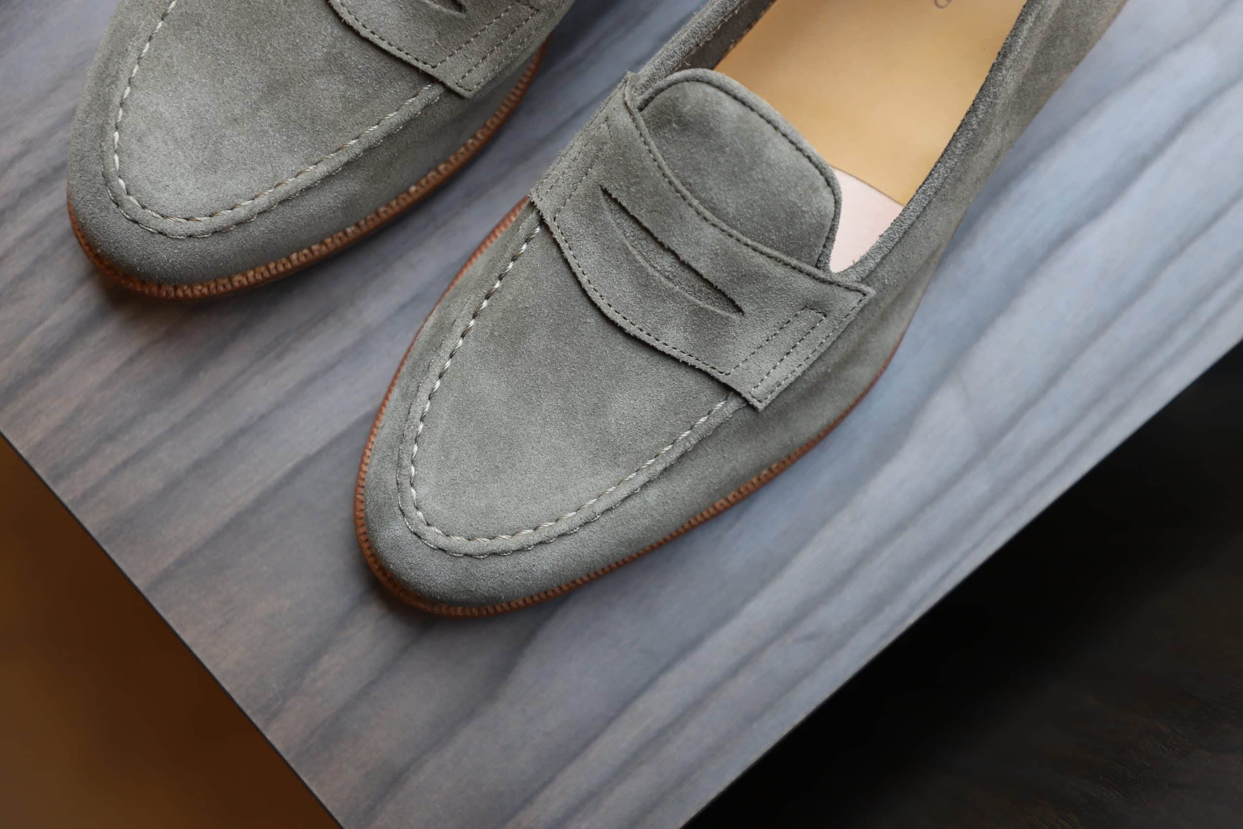 Malfroid Newport mocassin penny suède non doublé