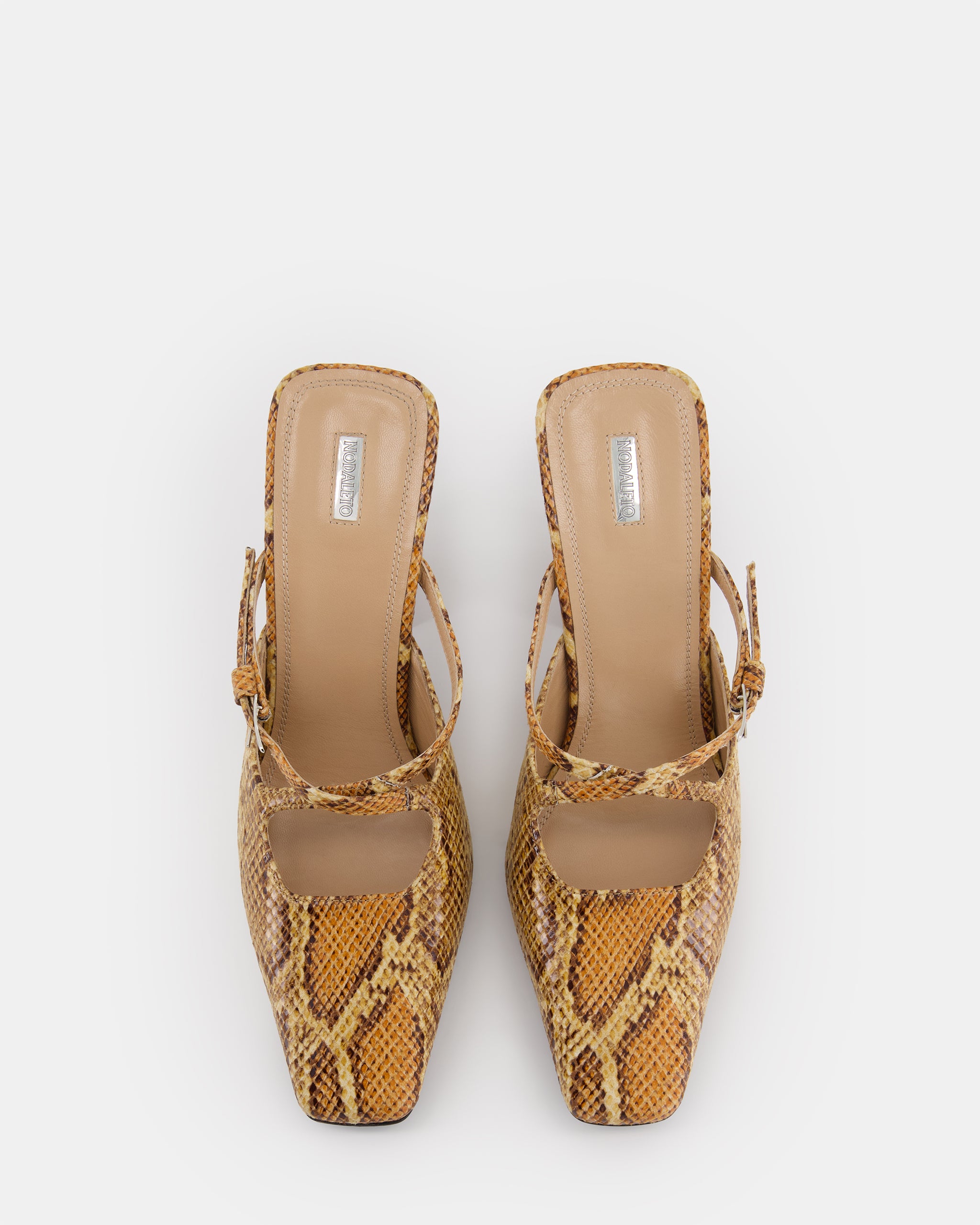Nodaleto Nodstalgia Grace mules python talon 9 cm