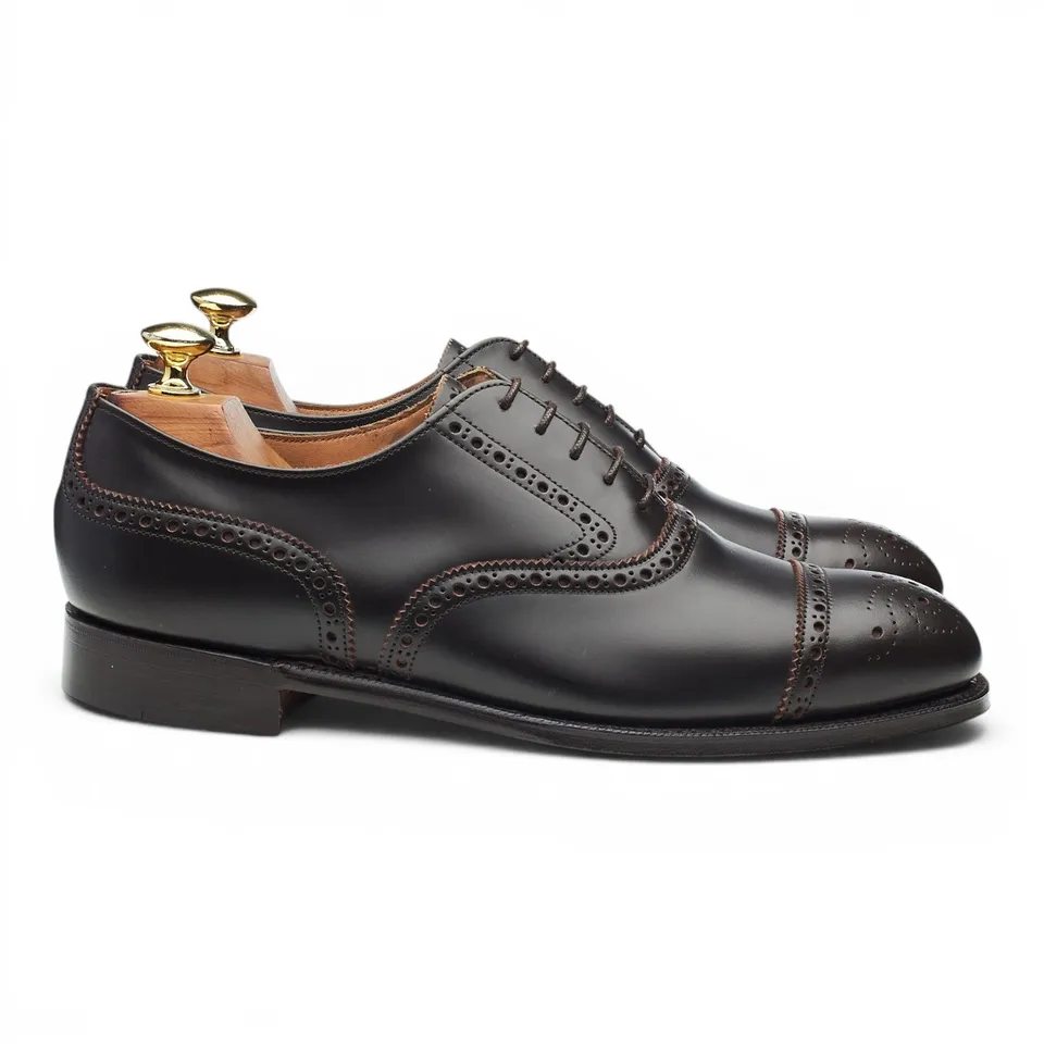 Cheaney 2873 richelieu brogue cuir marron UK 7.5