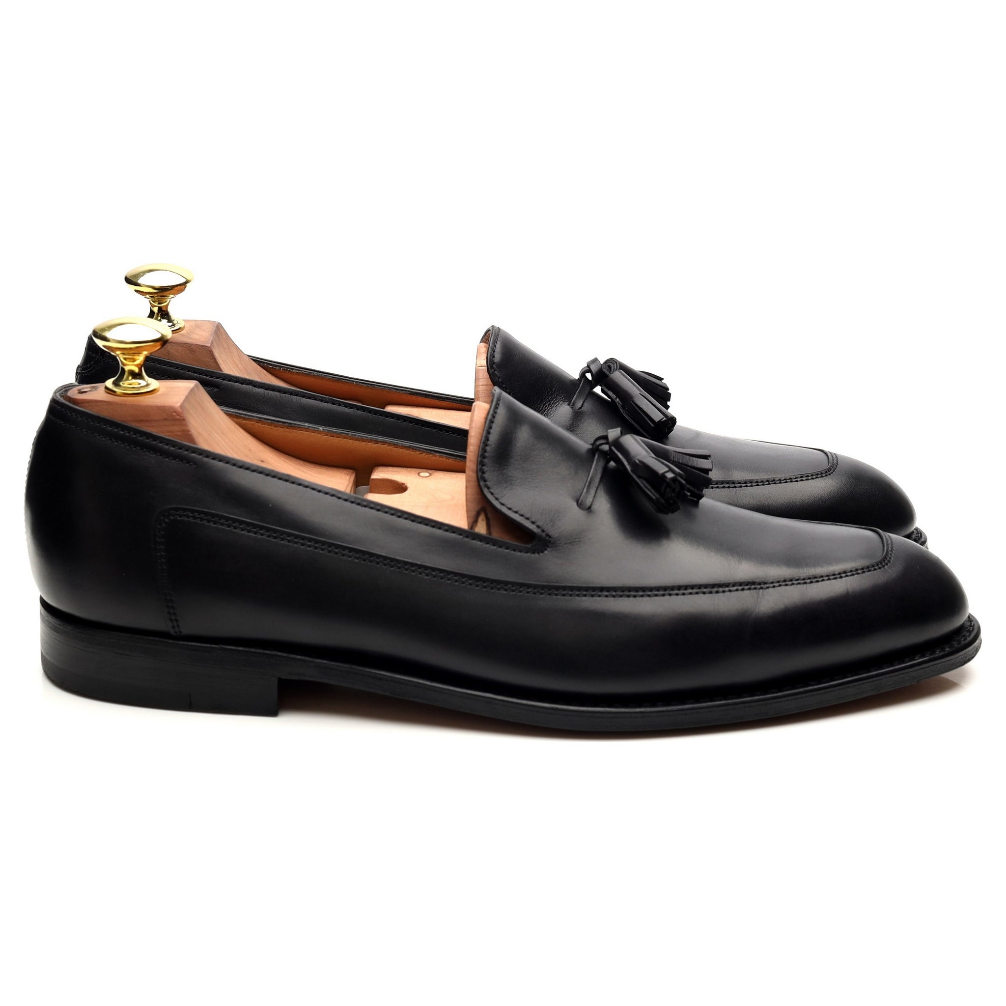 John Lobb Buckingham mocassins cuir noir pointure 7.5