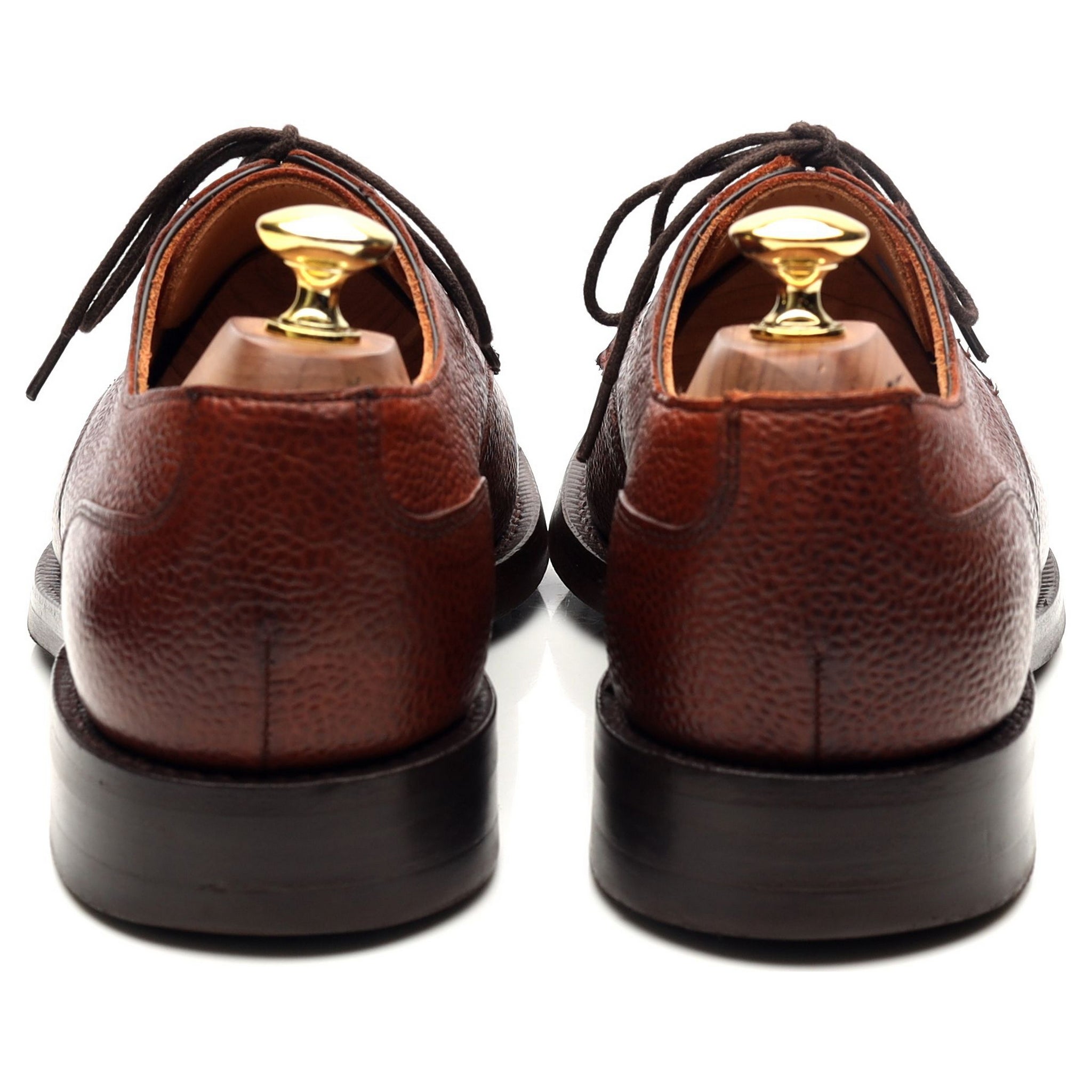 Cheaney Chiswick derby cuir marron UK 8.5 semelle gomme