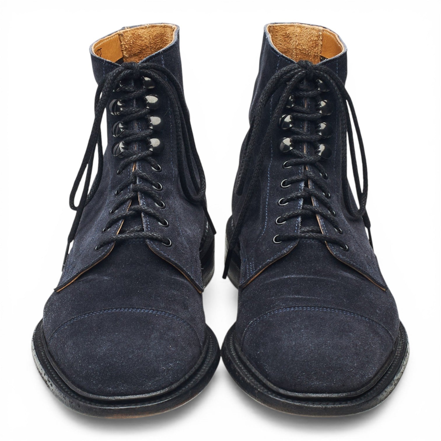 Tricker's Scott boots suède bleu marine UK 8