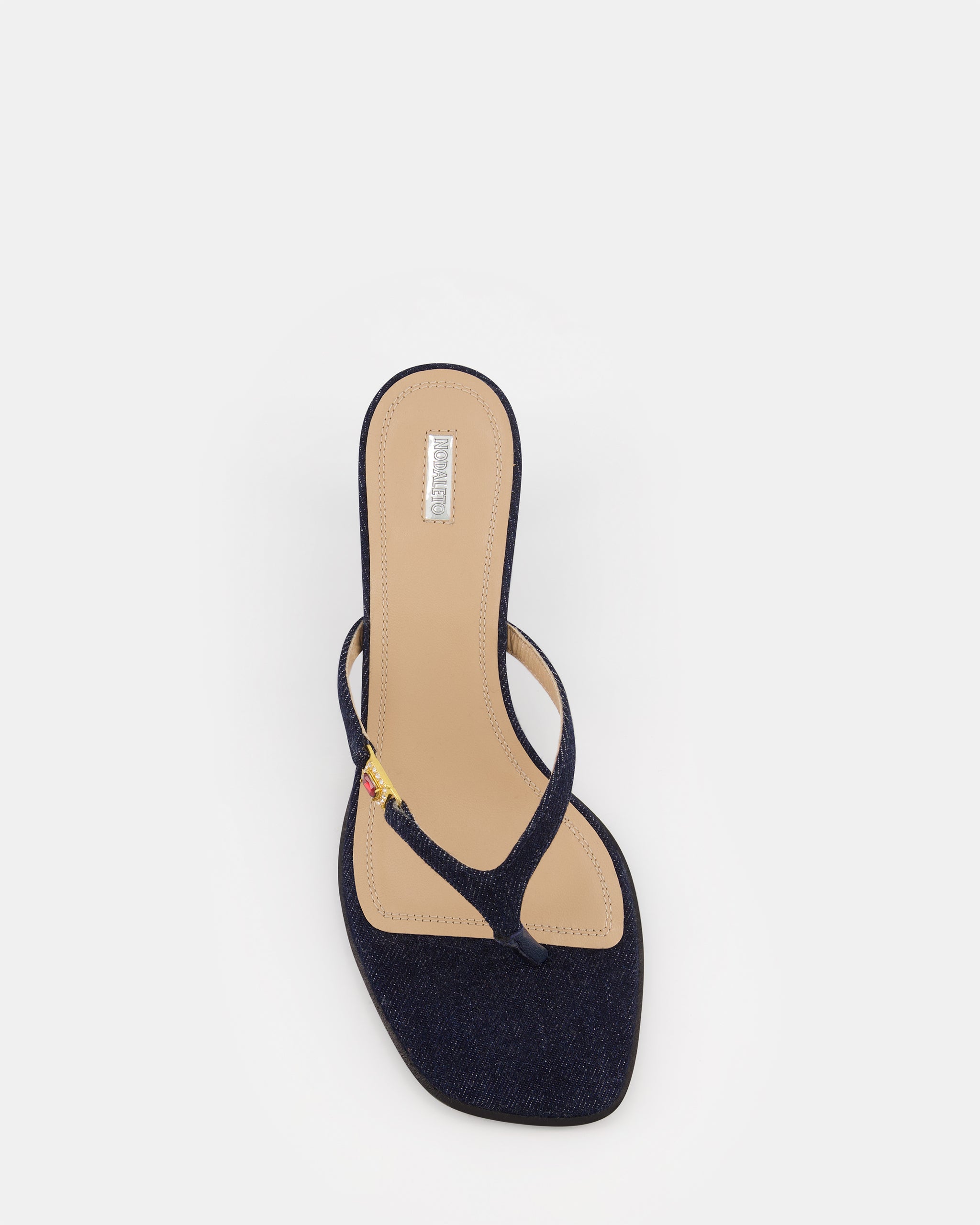 Nodaleto Dona Ruby mules Dark Denim talon 5 cm