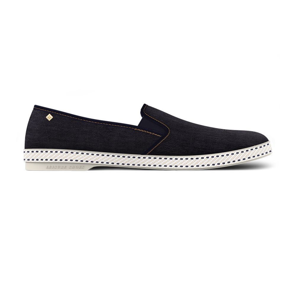 Rivieras Classic Jean Dark espadrilles denim bleu
