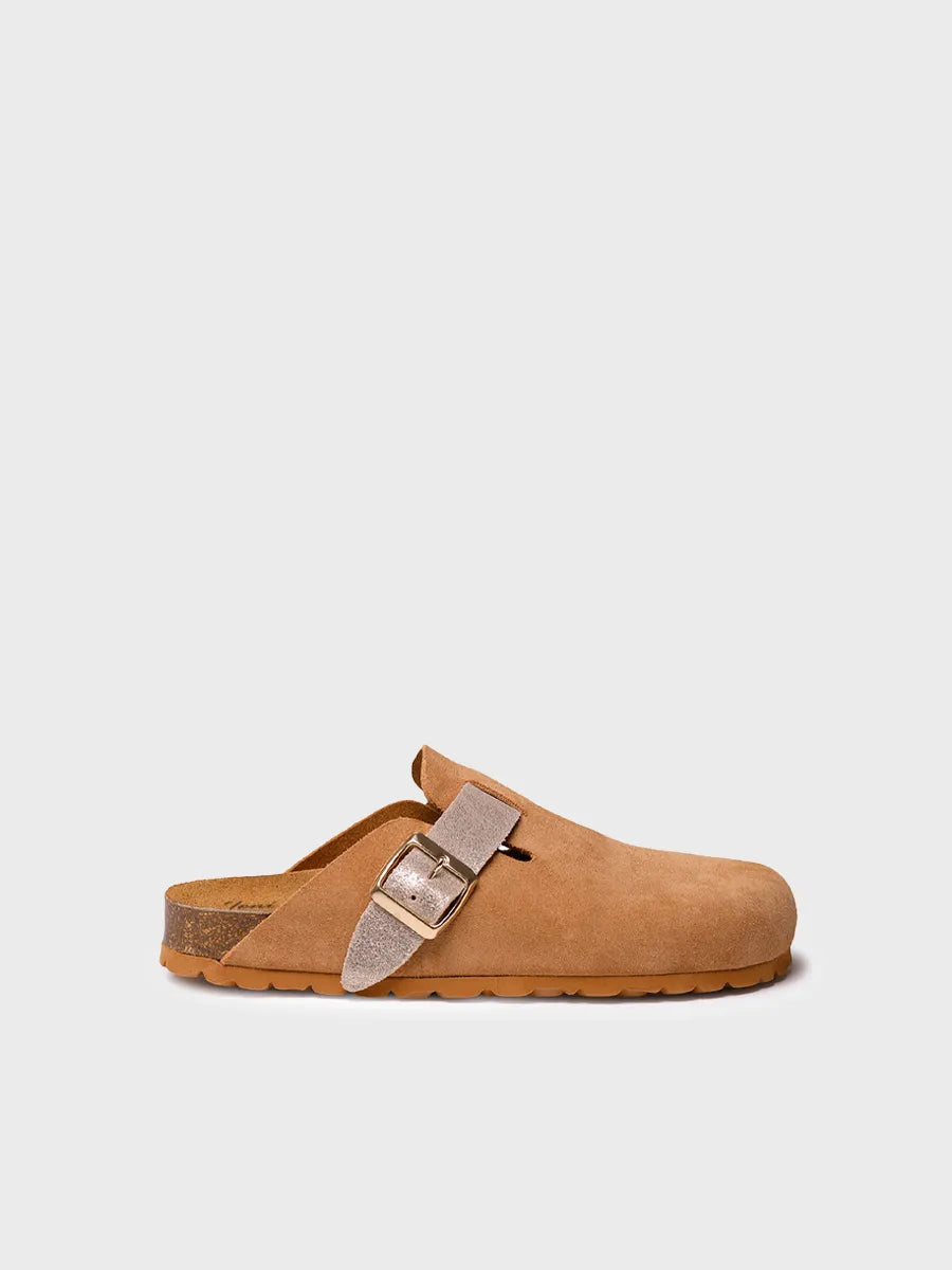 Toni Pons Gila-QT sabot femme daim camel