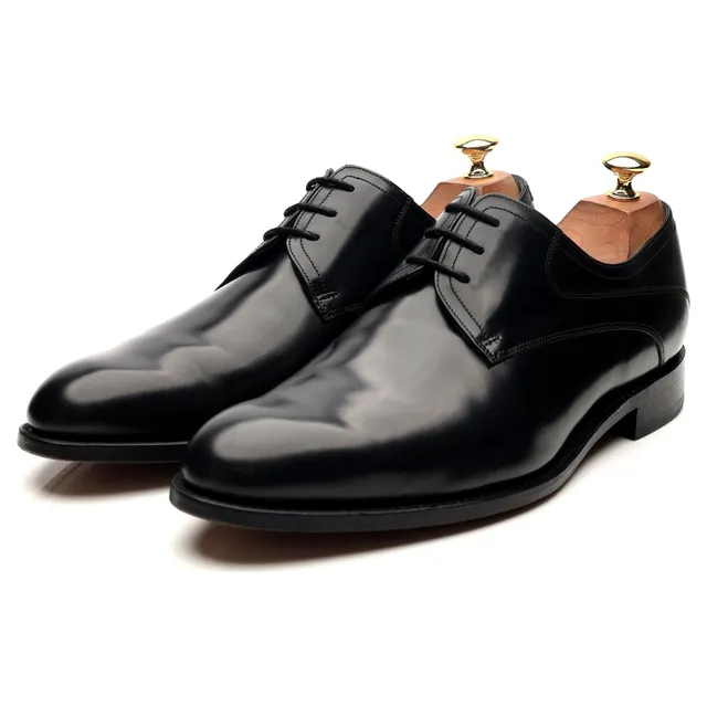 Barker Wickham derbies cuir noir brillant UK 9 G