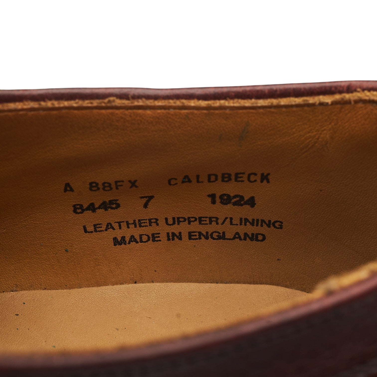 Alfred Sargent Caldbeck derby cuir marron foncé UK 7