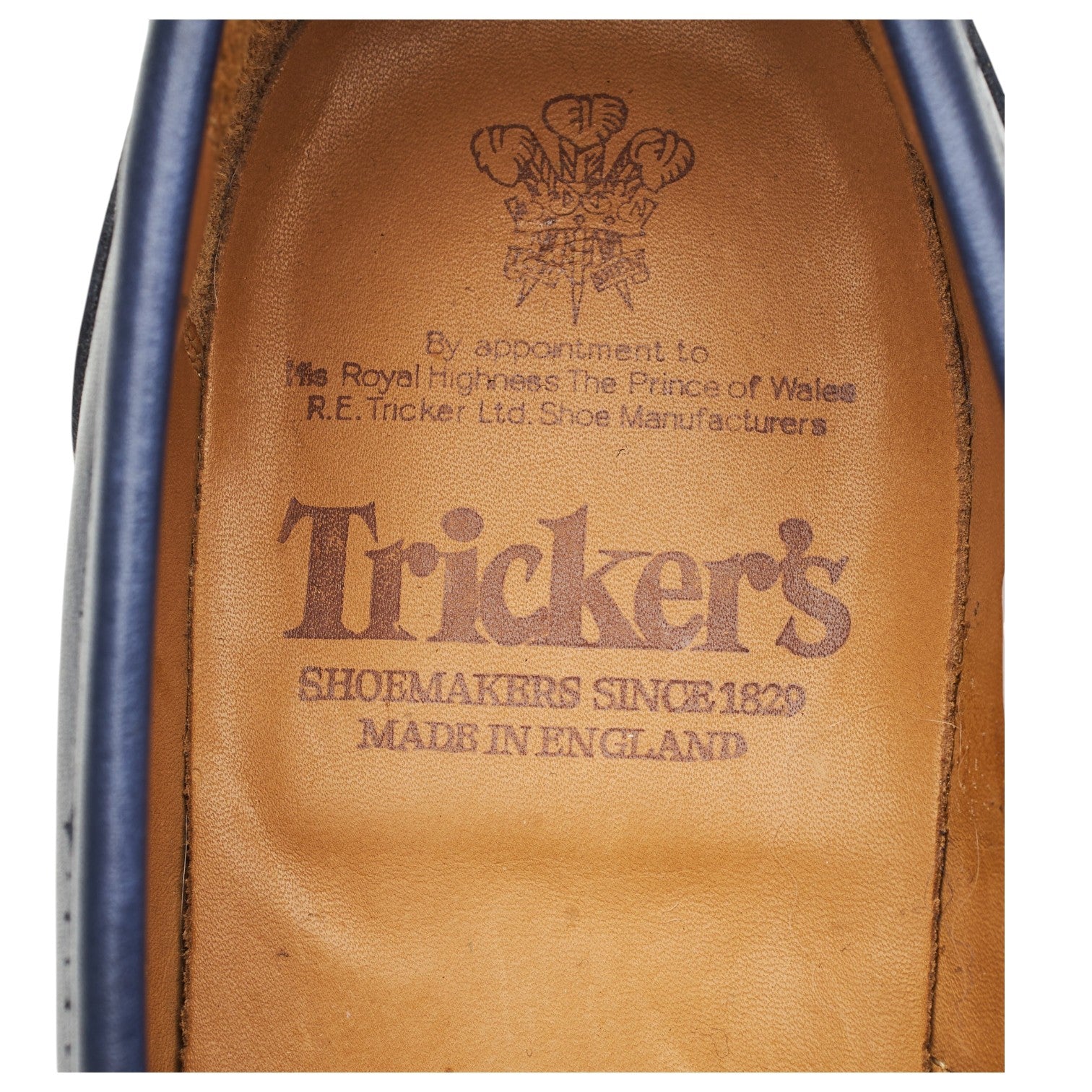 Tricker’s Eva mocassin cuir bleu pointure UK 7.5