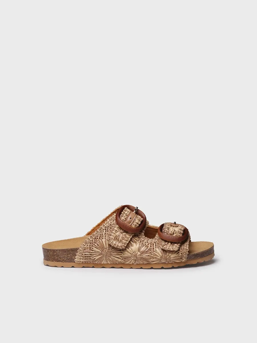 Toni Pons Guam-RF sandale raphia femme fleurs