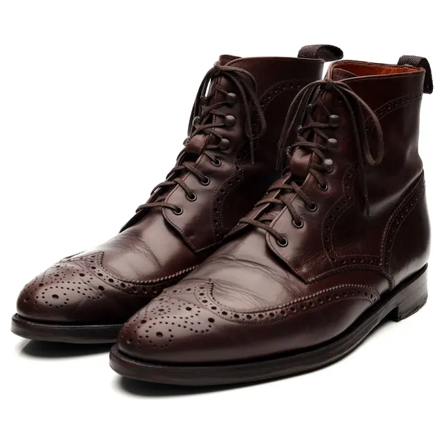J.FitzPatrick Holman boots cuir marron UK 8.5