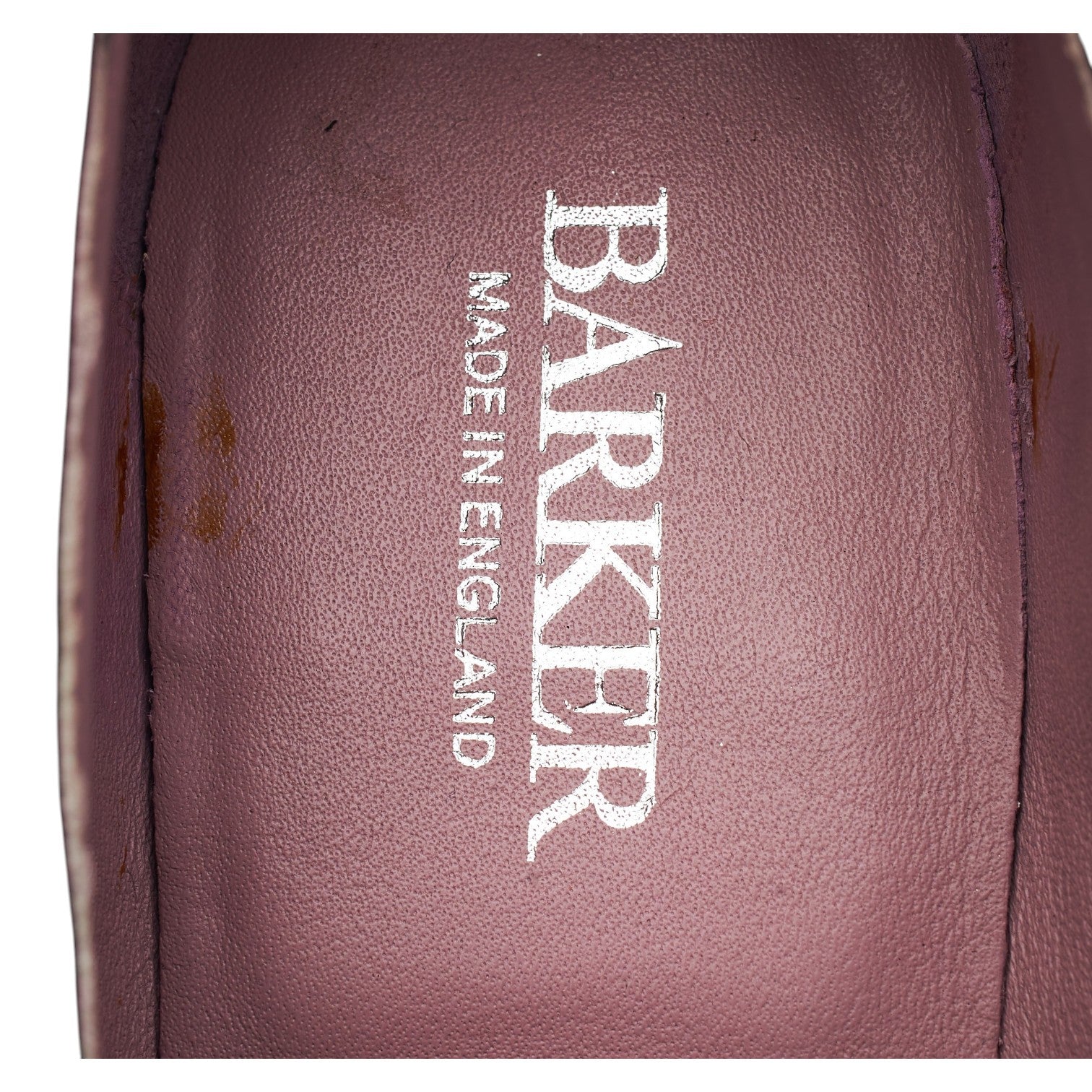Barker Sienna mocassin cuir noir pompons 5 UK