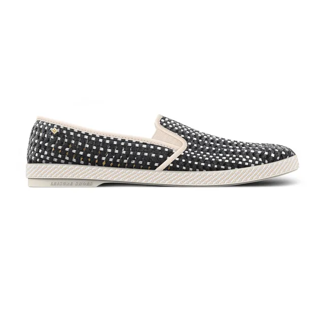 Rivieras Classic Roma 3132 espadrilles noir tissé