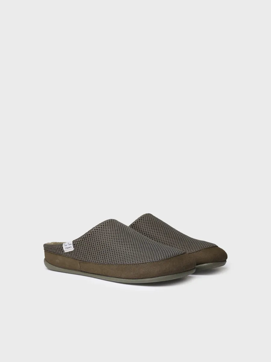 Toni Pons Niue-GC sabot homme kaki mesh vegan