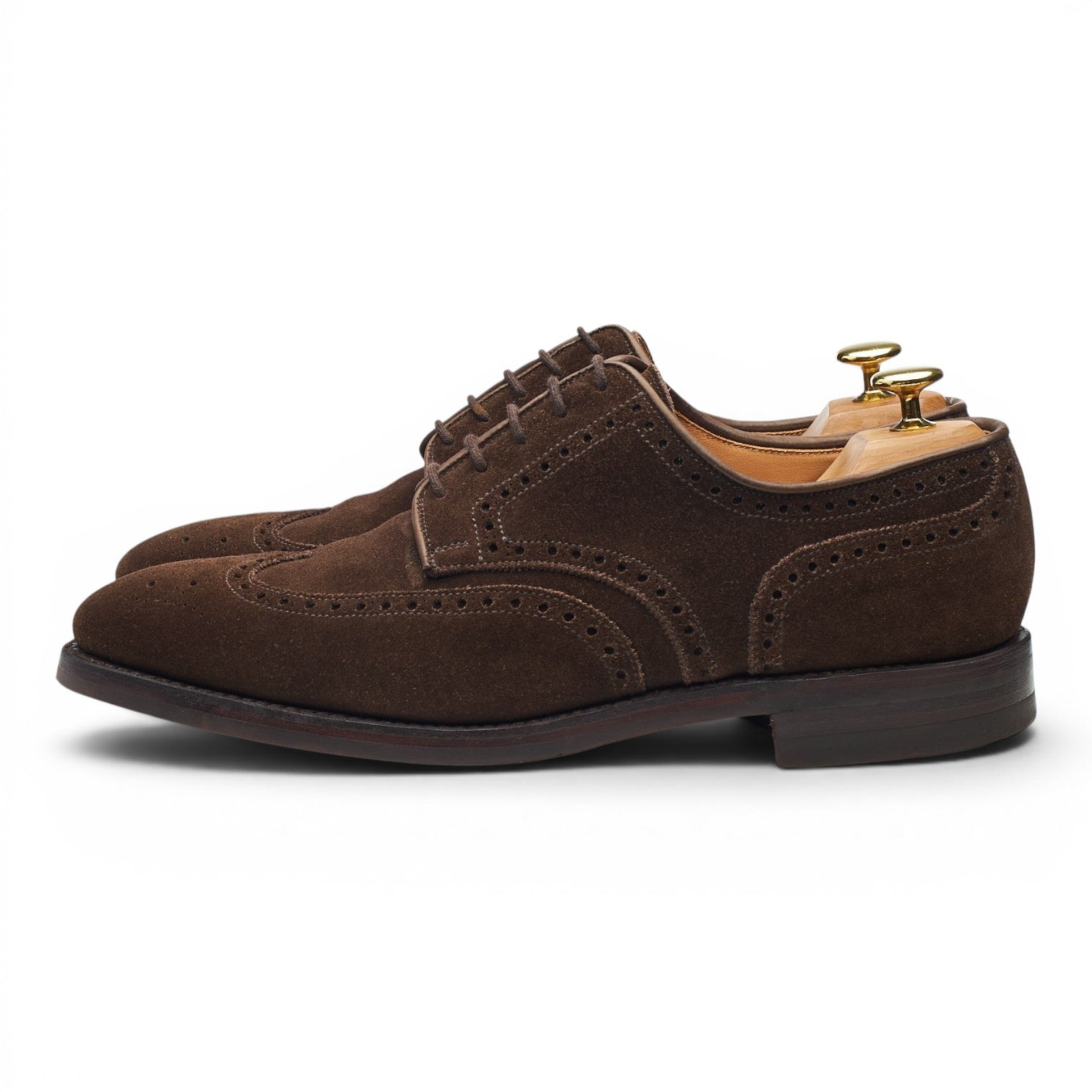 Crockett & Jones Swansea derbies daim marron UK 8.5