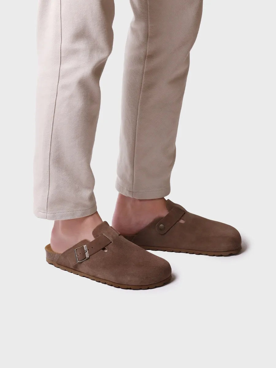 Toni Pons Gregor-QT sabot homme suède boucle liège