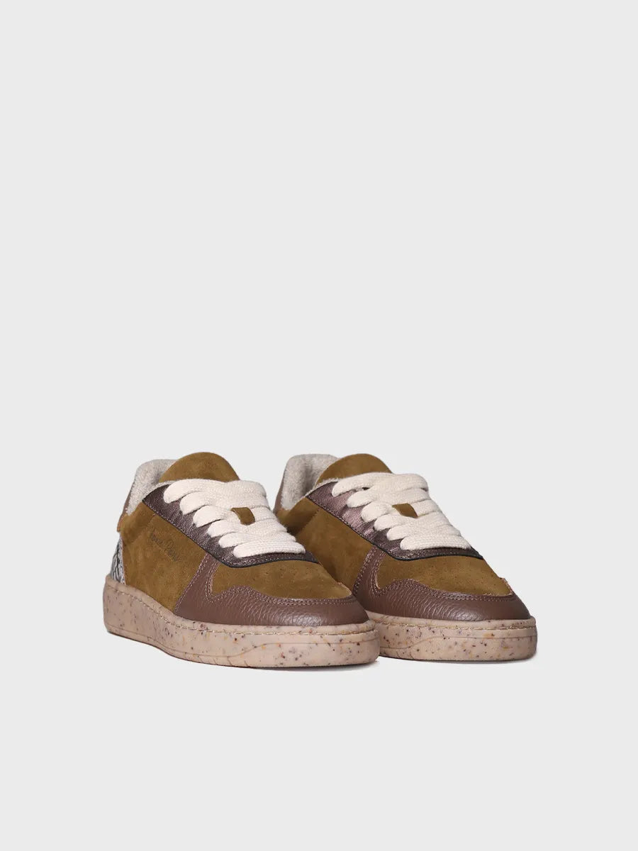 Toni Pons Alexandra baskets daim cuir olive