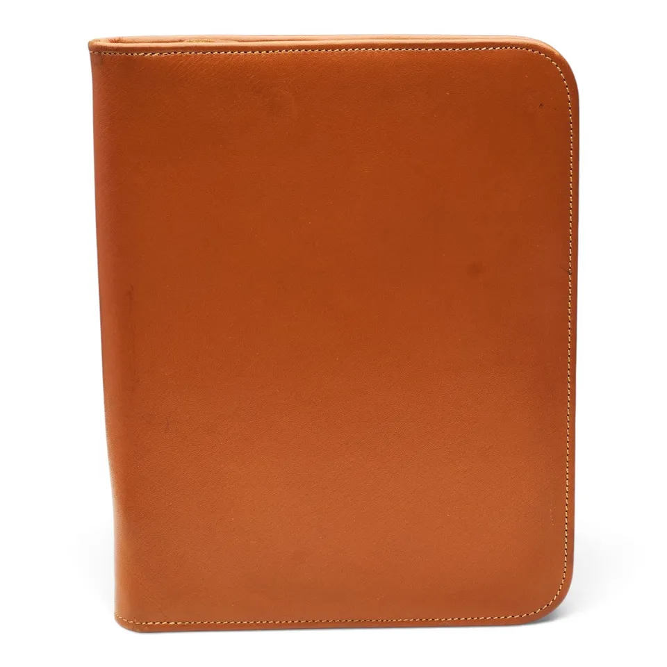 Connolly portefeuille voyage cuir marron tan zippé
