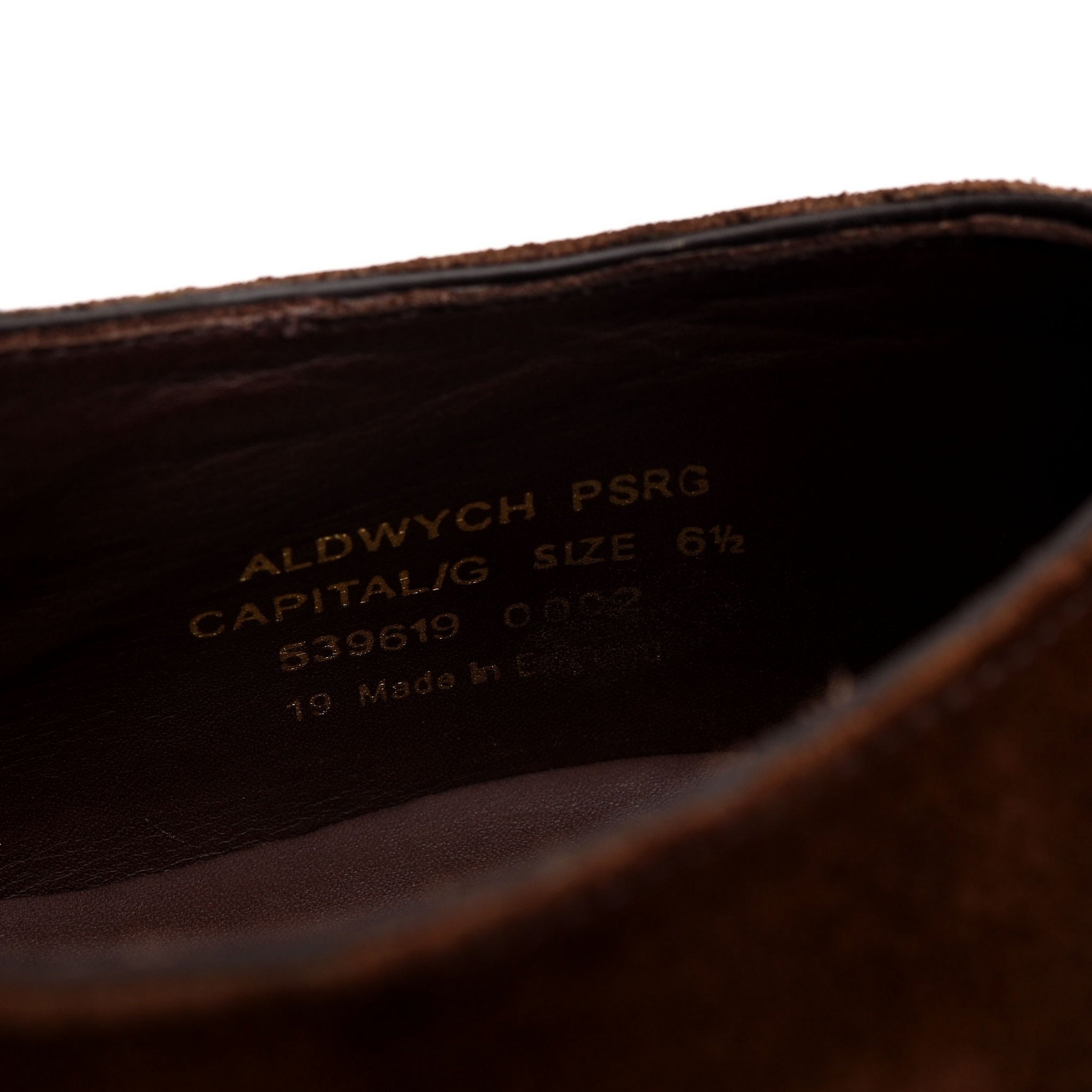 Loake 1880 Aldwych richelieu daim marron UK 6.5