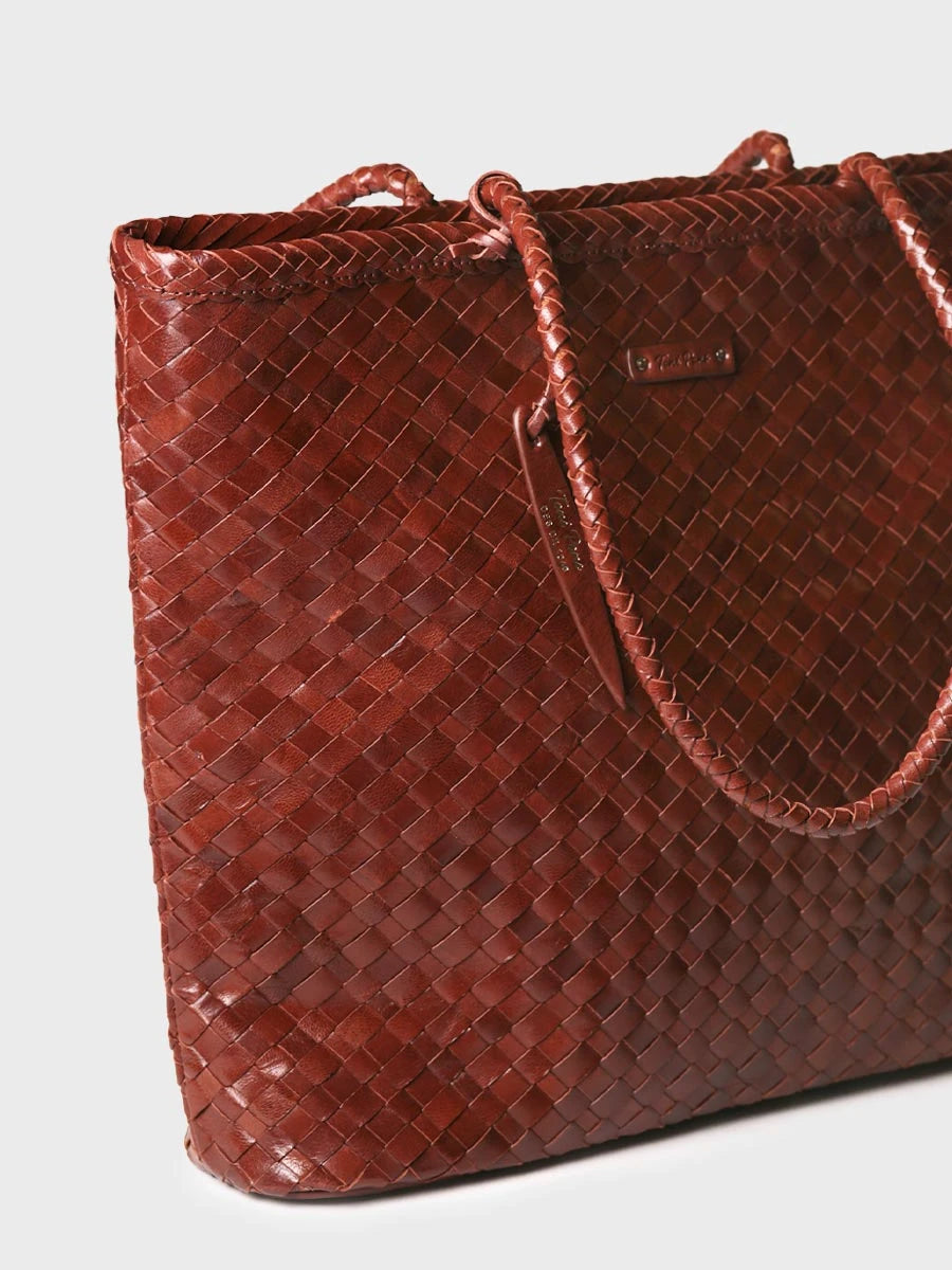 Toni Pons Samanta sac cuir tressé épaule grand