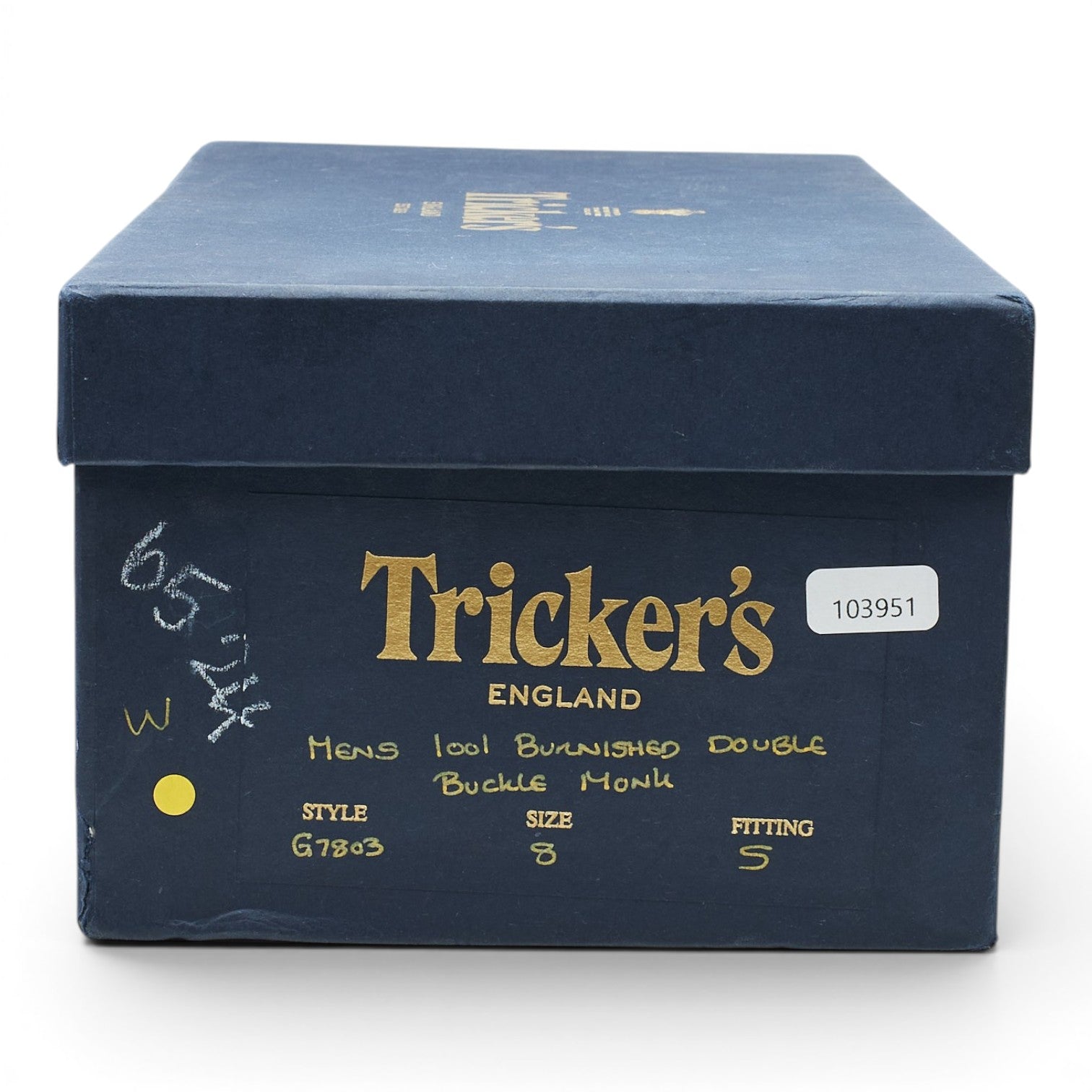 Tricker's double monks cuir marron UK 8 boucles