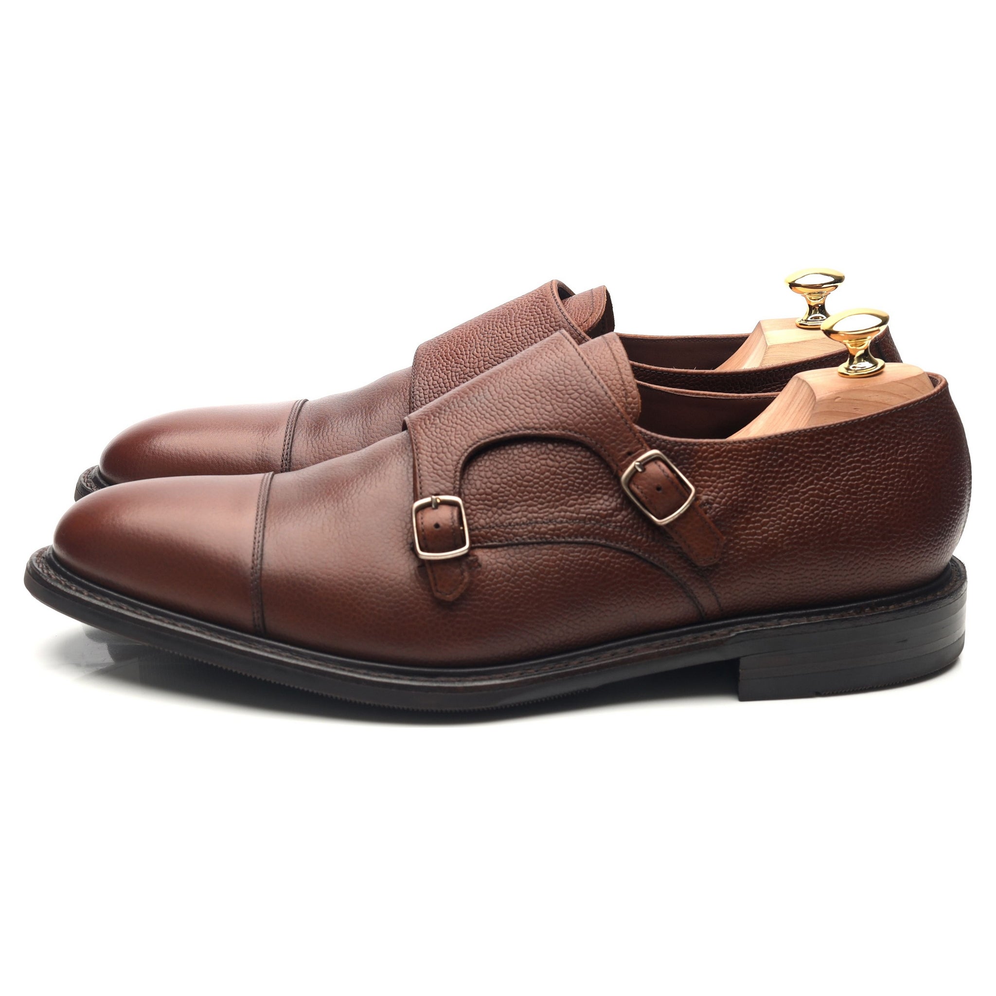 Loake 1880 Benedict double boucle cuir marron UK 11