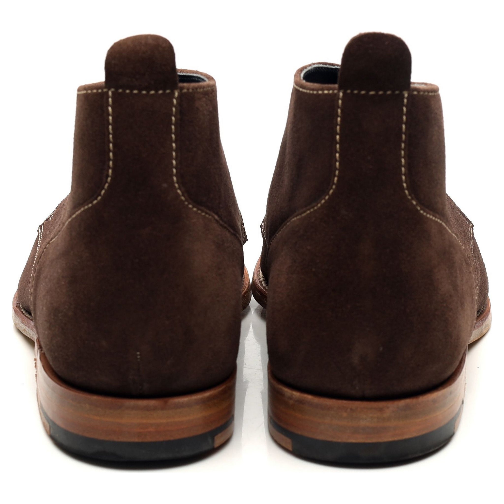 Barker Lucius bottines chukka marron foncé UK 8.5 daim