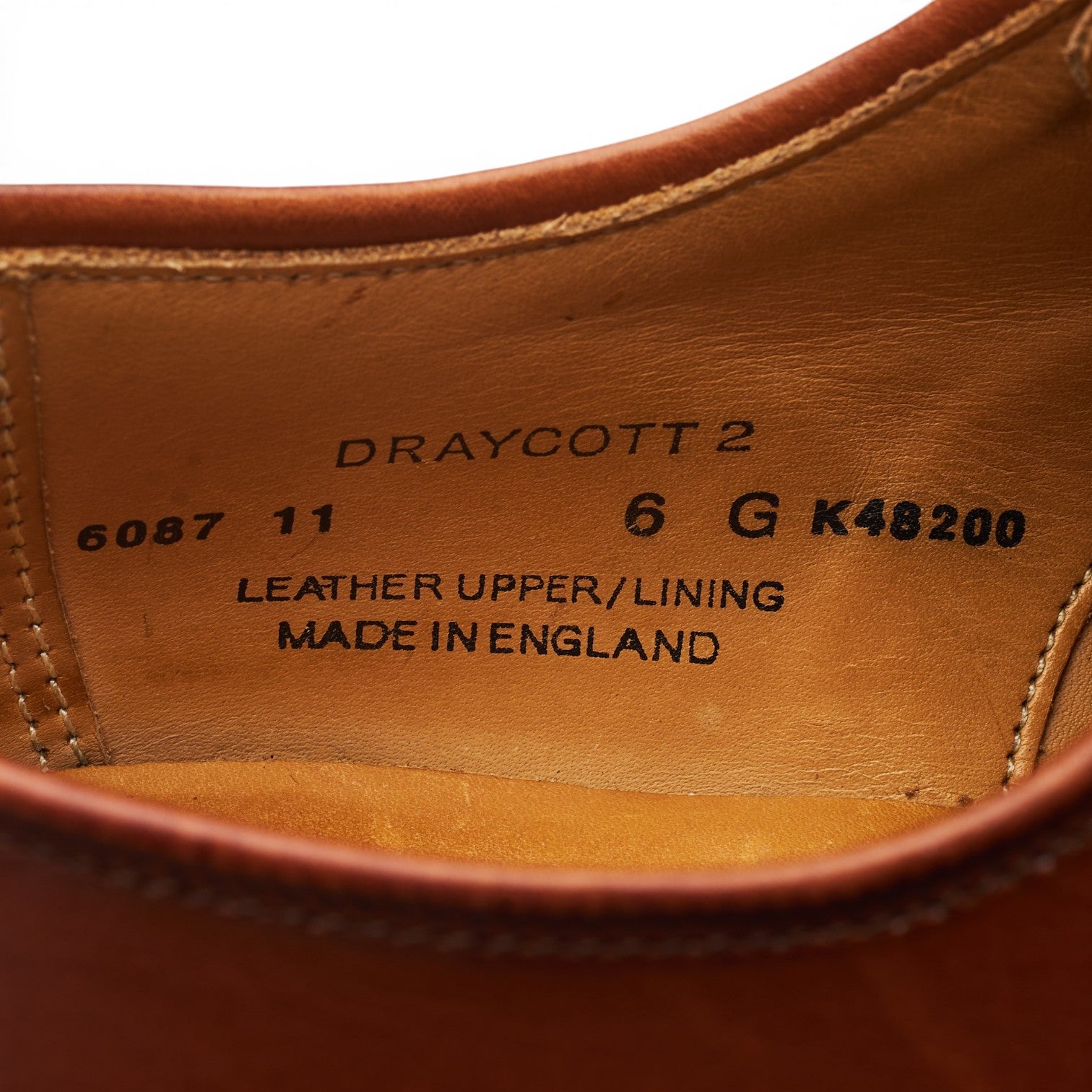 Crockett & Jones Draycott derbies cuir marron UK 6