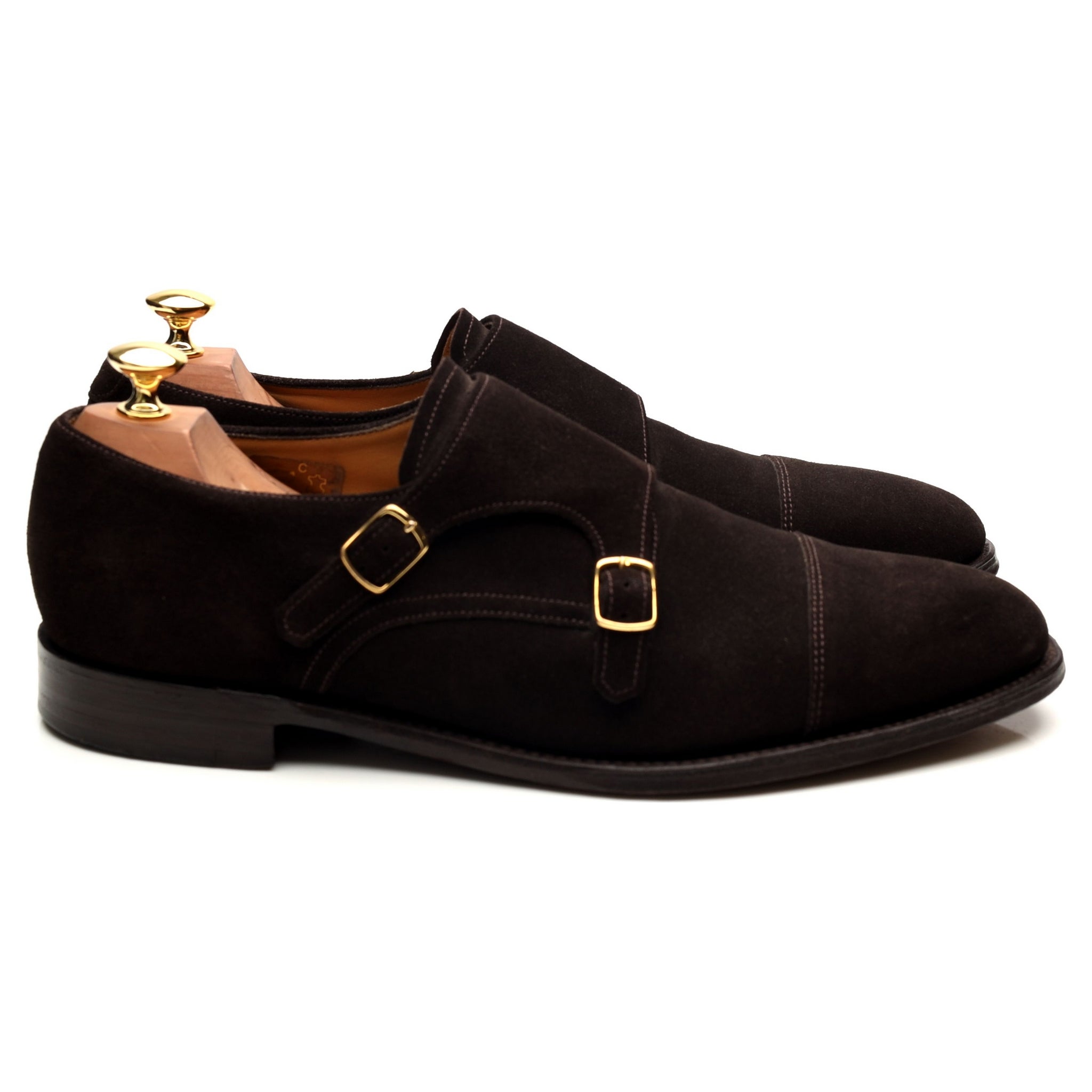 Loake 1880 Cannon derbys monk daim marron UK 9.5
