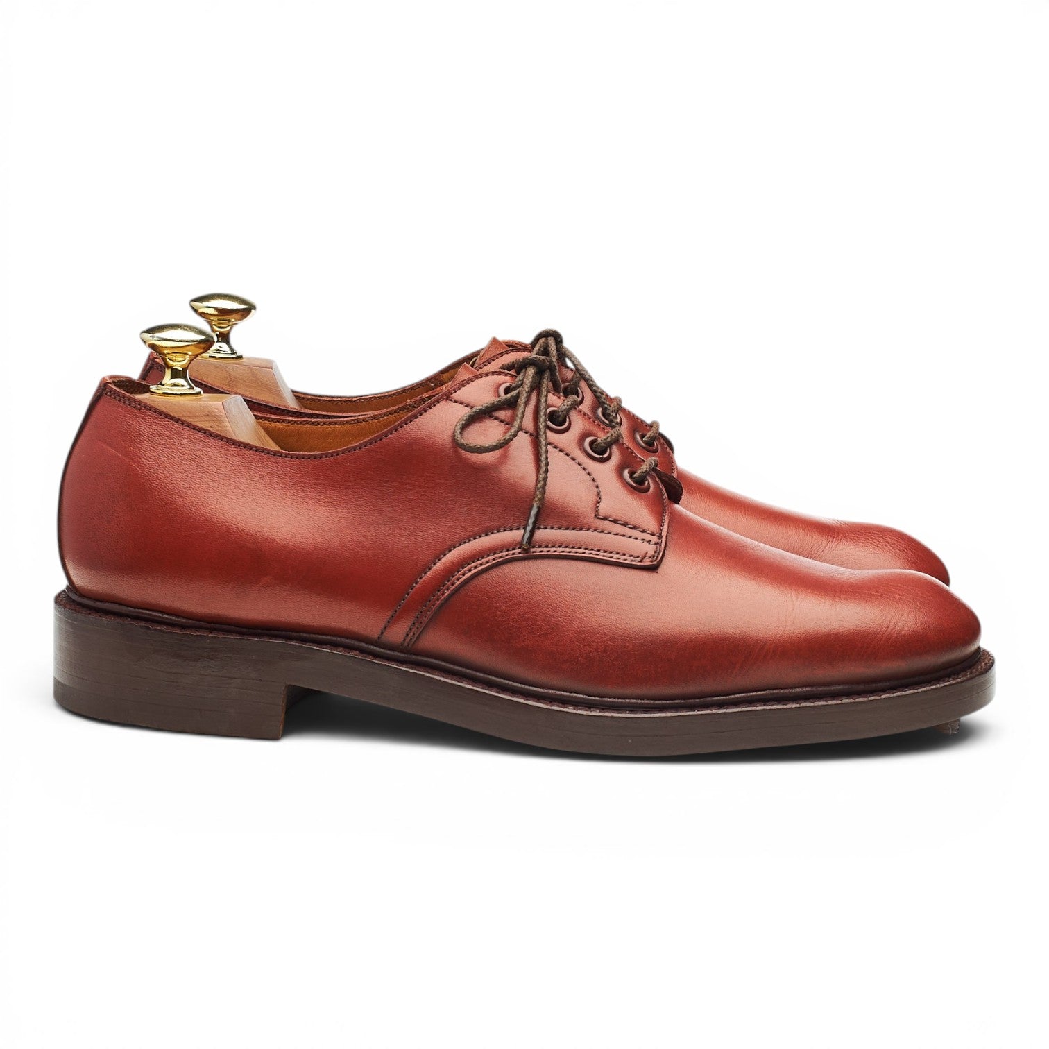 Edward Green derby cuir fauve UK 7,5 semelle cuir