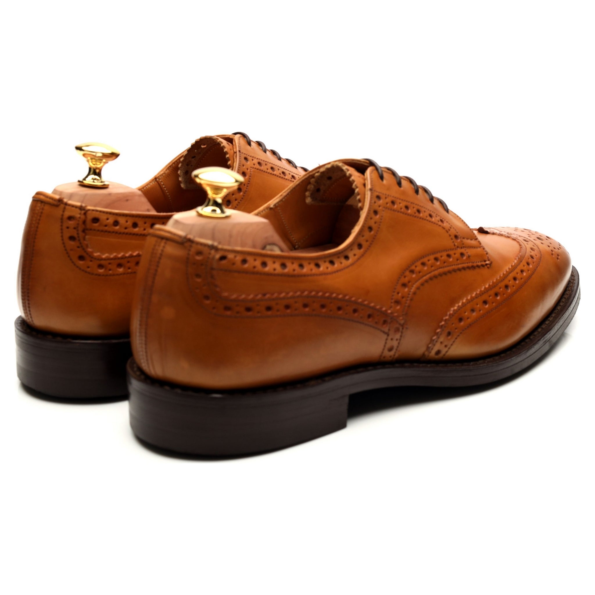 Tricker's Durham derby brogue cuir marron UK 11